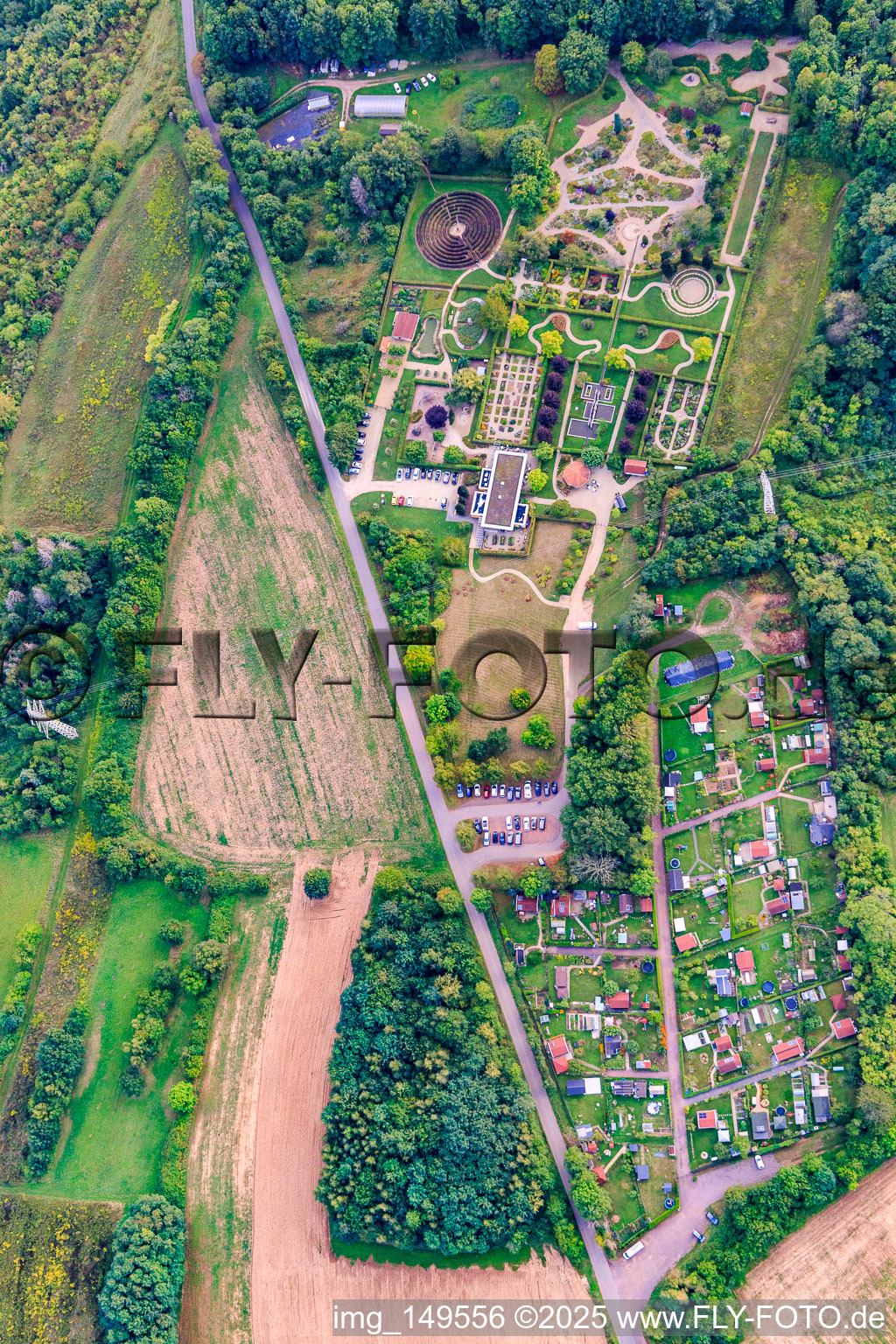 Vue oblique de Jardin des Sens à Merzig dans le département Sarre, Allemagne