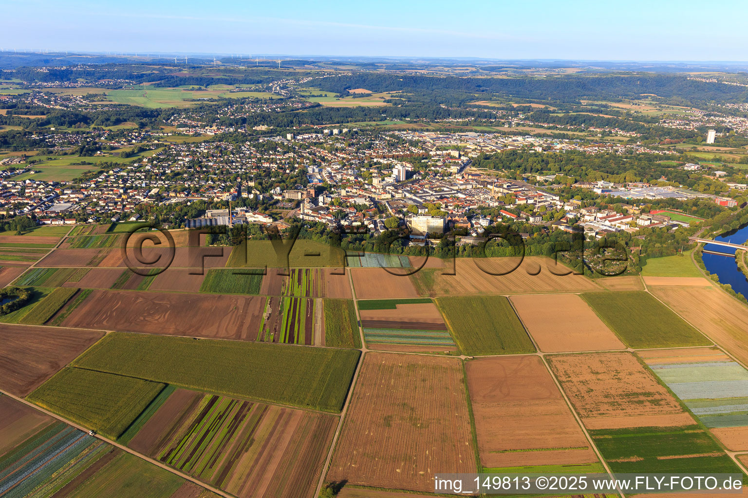 Vue aérienne de De l'est à Saarlouis dans le département Sarre, Allemagne