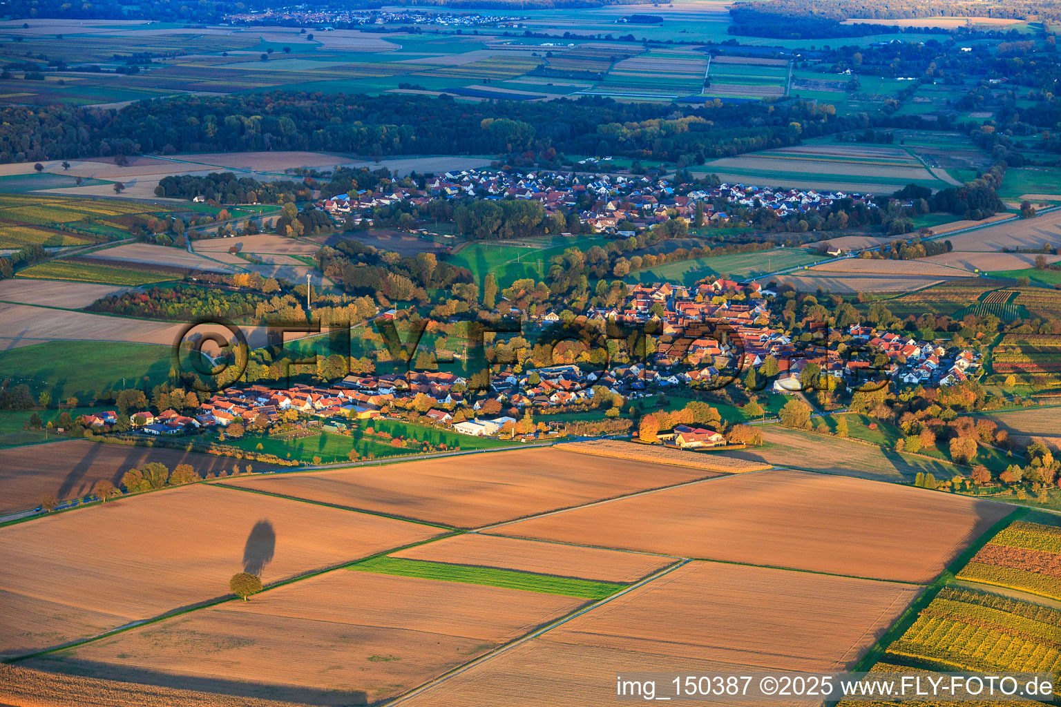 De l'ouest à Oberhausen dans le département Rhénanie-Palatinat, Allemagne hors des airs