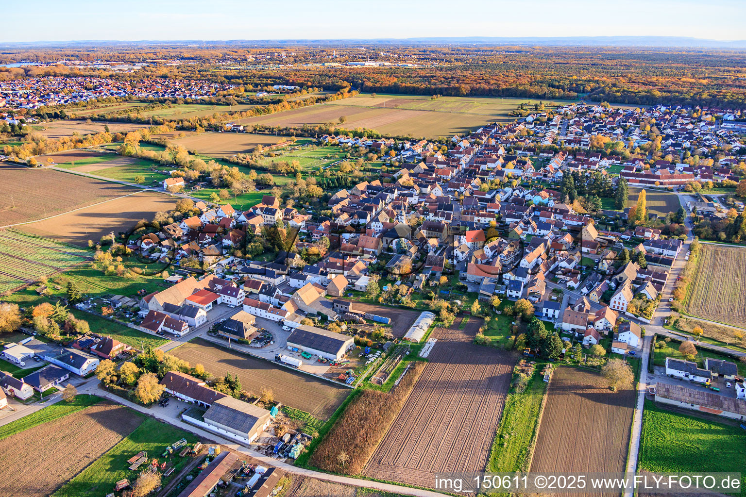 Vue aérienne de Du nord-ouest à Westheim dans le département Rhénanie-Palatinat, Allemagne