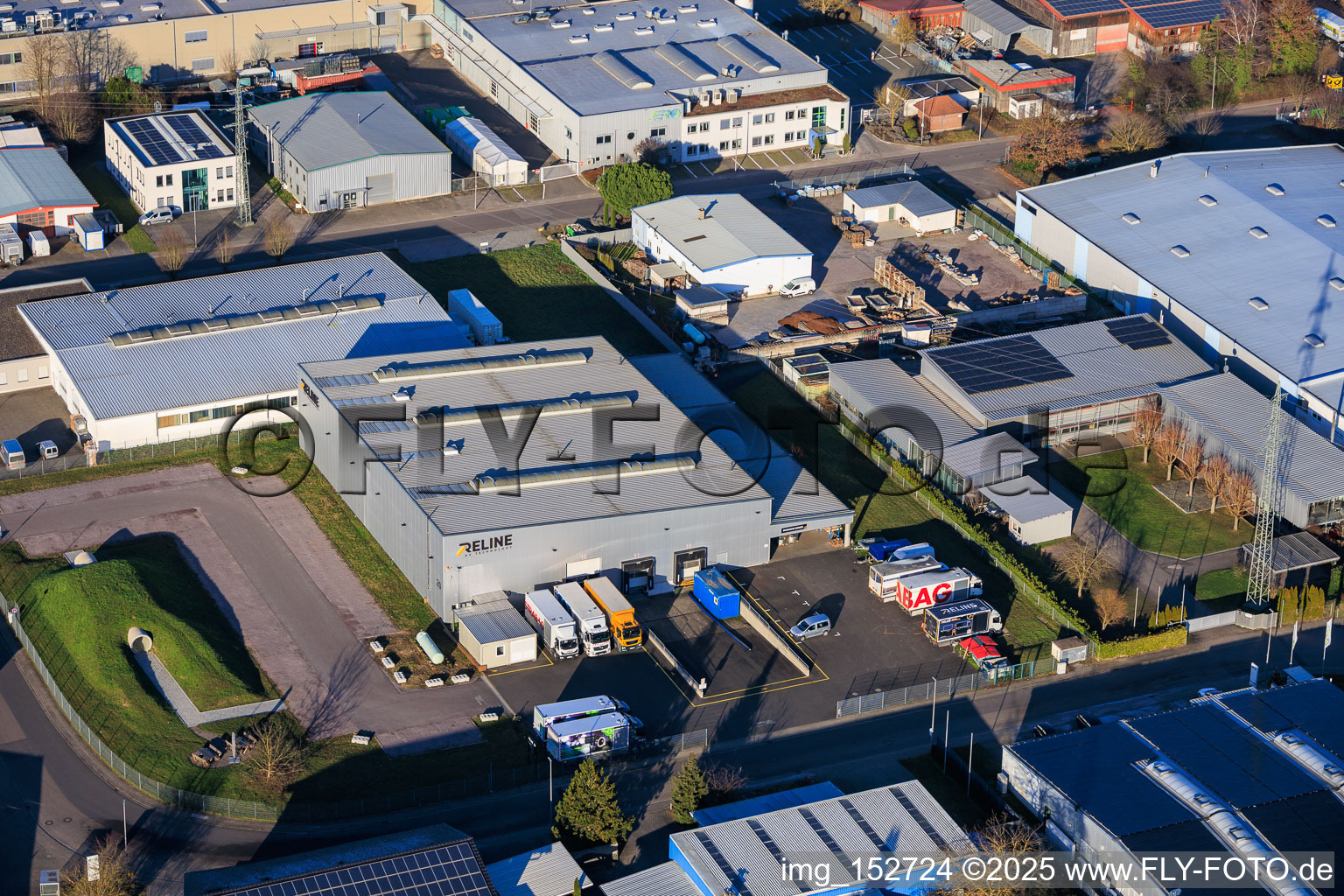 Vue aérienne de RelineEurope GmbH à Rohrbach dans le département Rhénanie-Palatinat, Allemagne