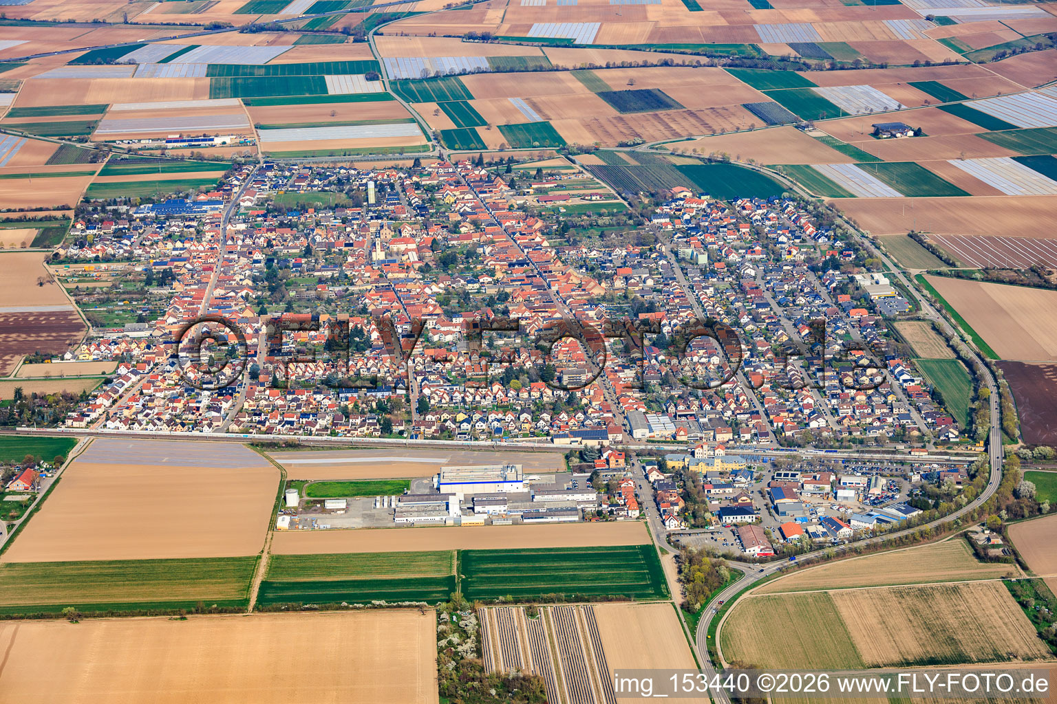 Du sud à le quartier Böhl in Böhl-Iggelheim dans le département Rhénanie-Palatinat, Allemagne