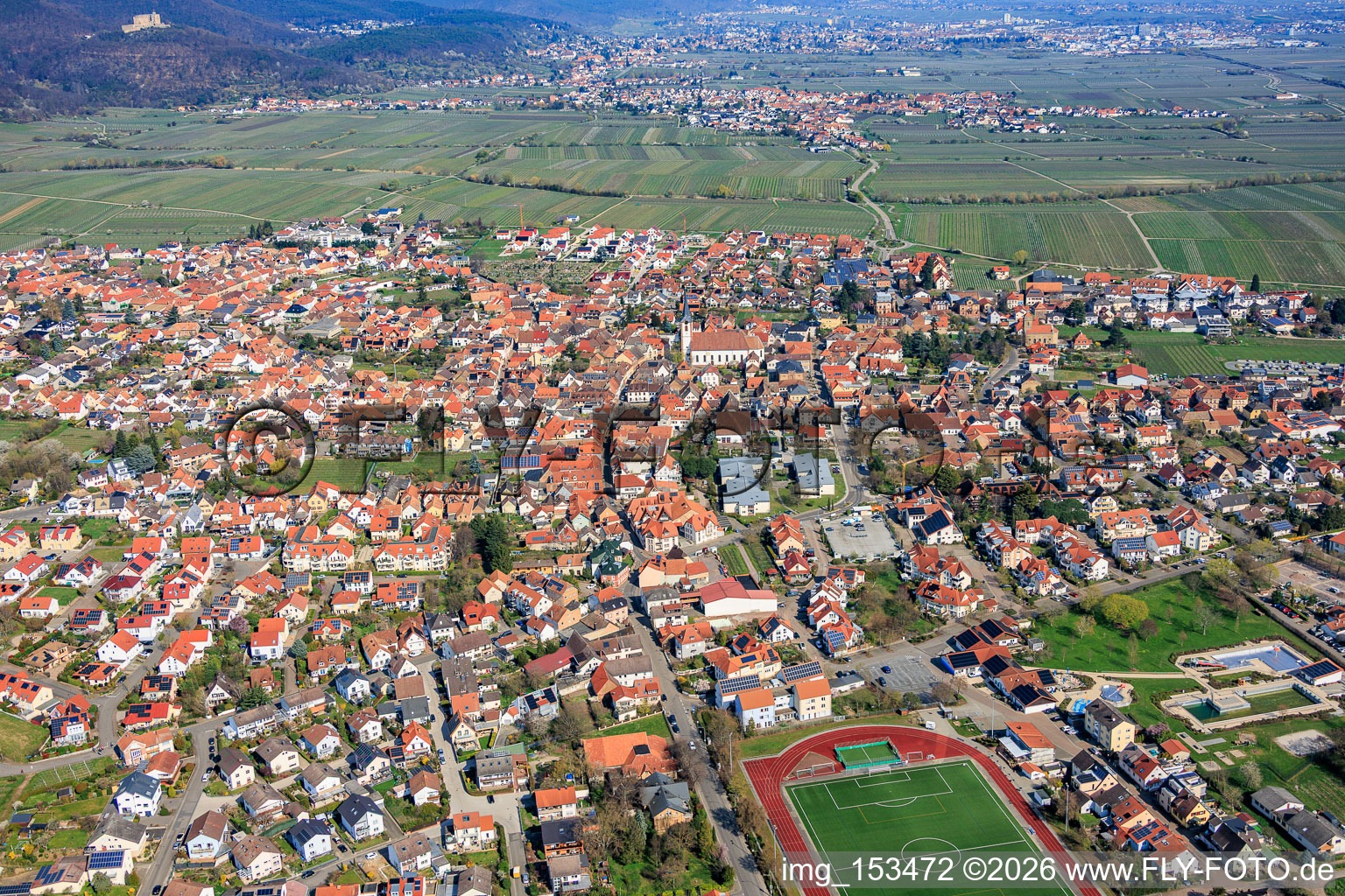 Du sud à Maikammer dans le département Rhénanie-Palatinat, Allemagne