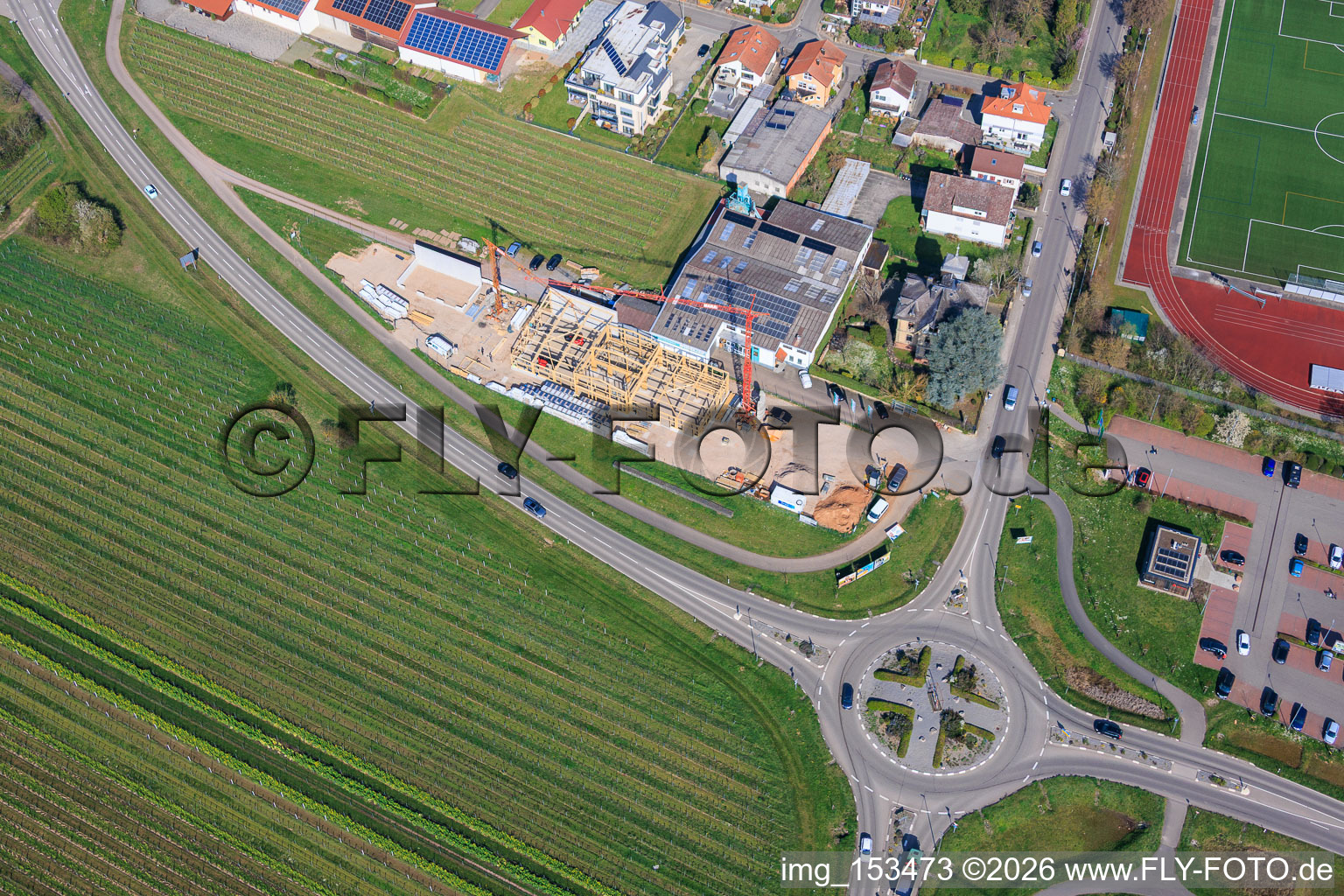 Nouveau chantier de Blumeyer GmbH, construction et menuiserie de meubles à Maikammer dans le département Rhénanie-Palatinat, Allemagne