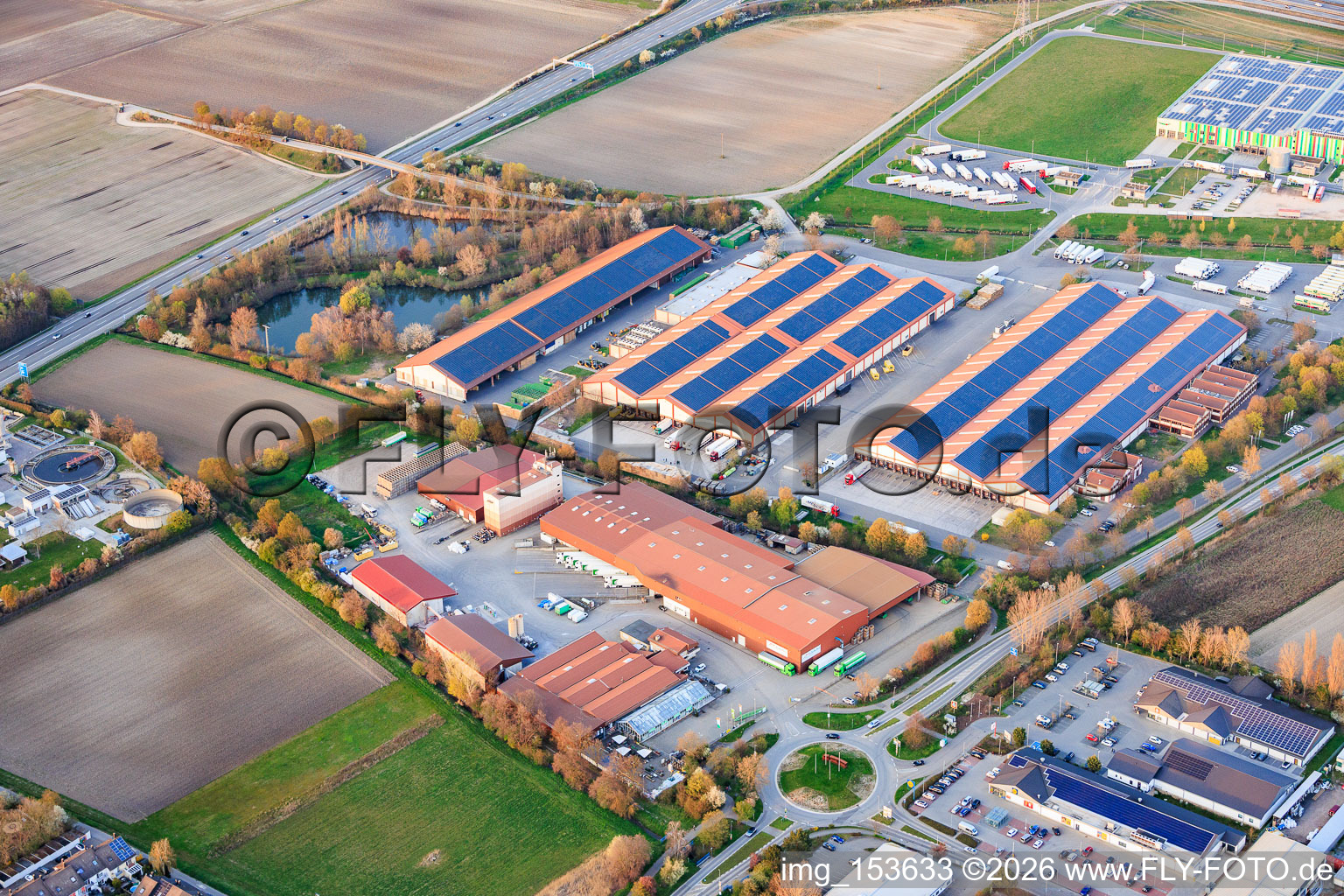 Halles du Pfalzmarkt pour les fruits et légumes eG à Mutterstadt dans le département Rhénanie-Palatinat, Allemagne