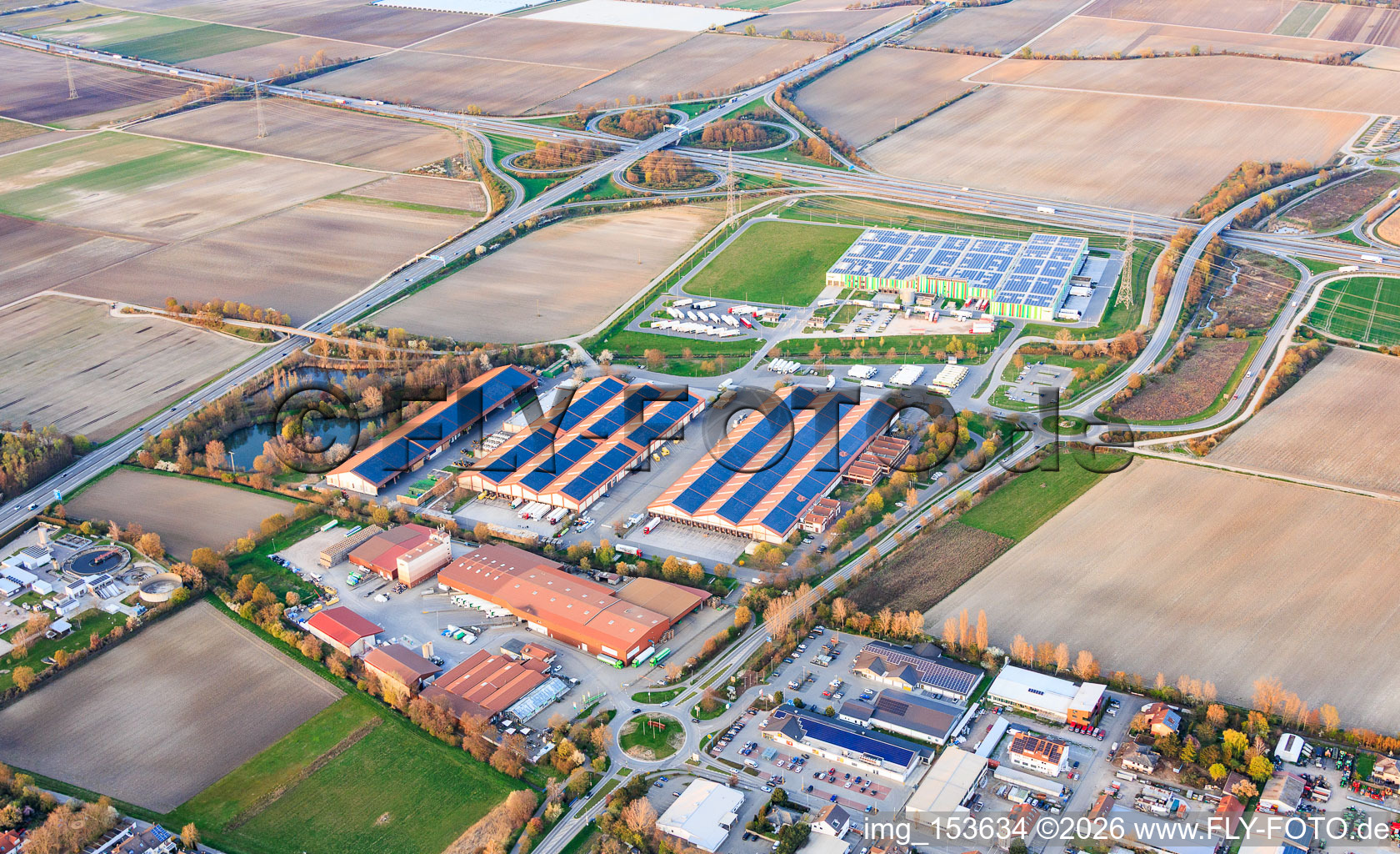 Halles du Pfalzmarkt pour les fruits et légumes eG à Mutterstadt dans le département Rhénanie-Palatinat, Allemagne