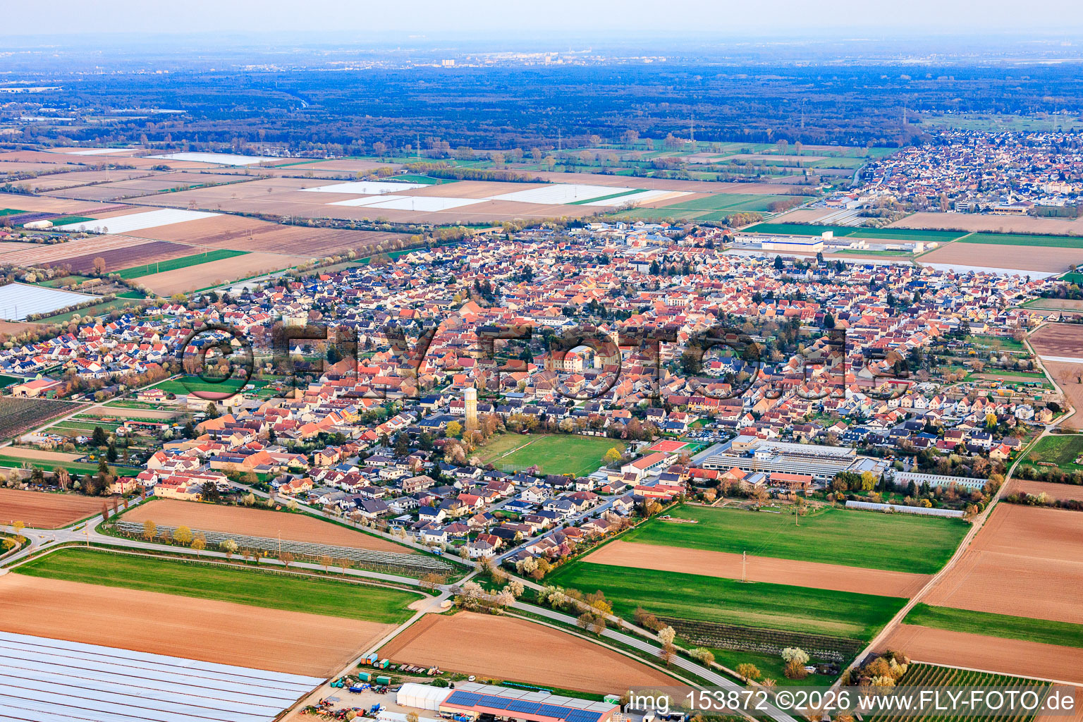 Du nord à le quartier Böhl in Böhl-Iggelheim dans le département Rhénanie-Palatinat, Allemagne