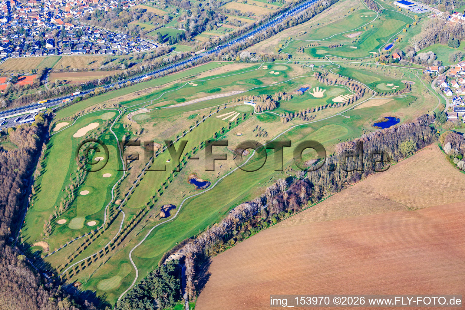 Terrain de golf Golfpark Karlsruhe - GOLF absolu au Gut Batzenhof à le quartier Hohenwettersbach in Karlsruhe dans le département Bade-Wurtemberg, Allemagne