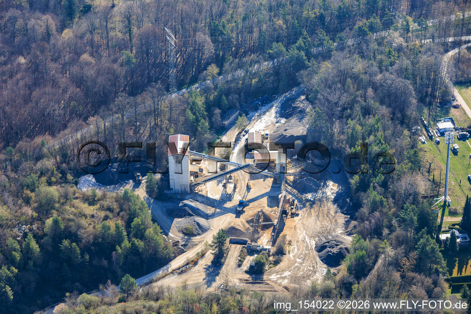 Carrière Keltern de Natursteinwerke im Nordschwarzwald GmbH & Co.KG à le quartier Dietlingen in Keltern dans le département Bade-Wurtemberg, Allemagne