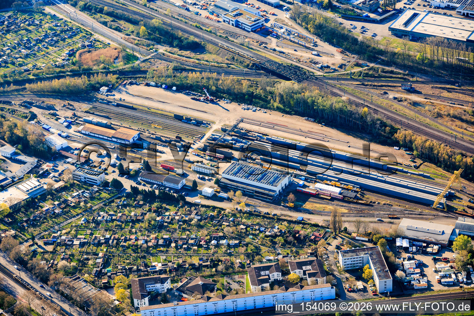 DB InfraGO AG à le quartier Oststadt in Karlsruhe dans le département Bade-Wurtemberg, Allemagne