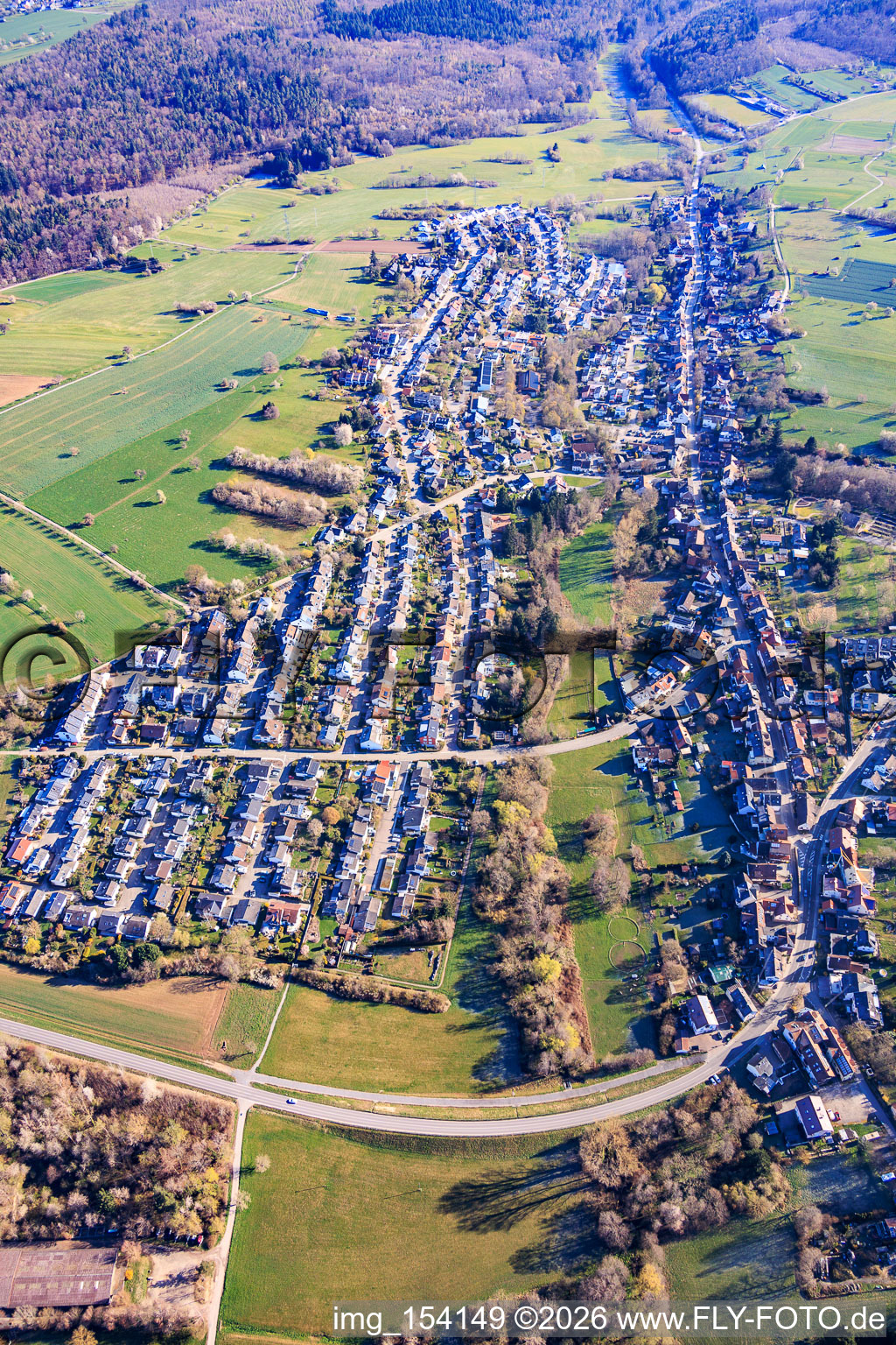 Du sud-ouest à le quartier Auerbach in Karlsbad dans le département Bade-Wurtemberg, Allemagne