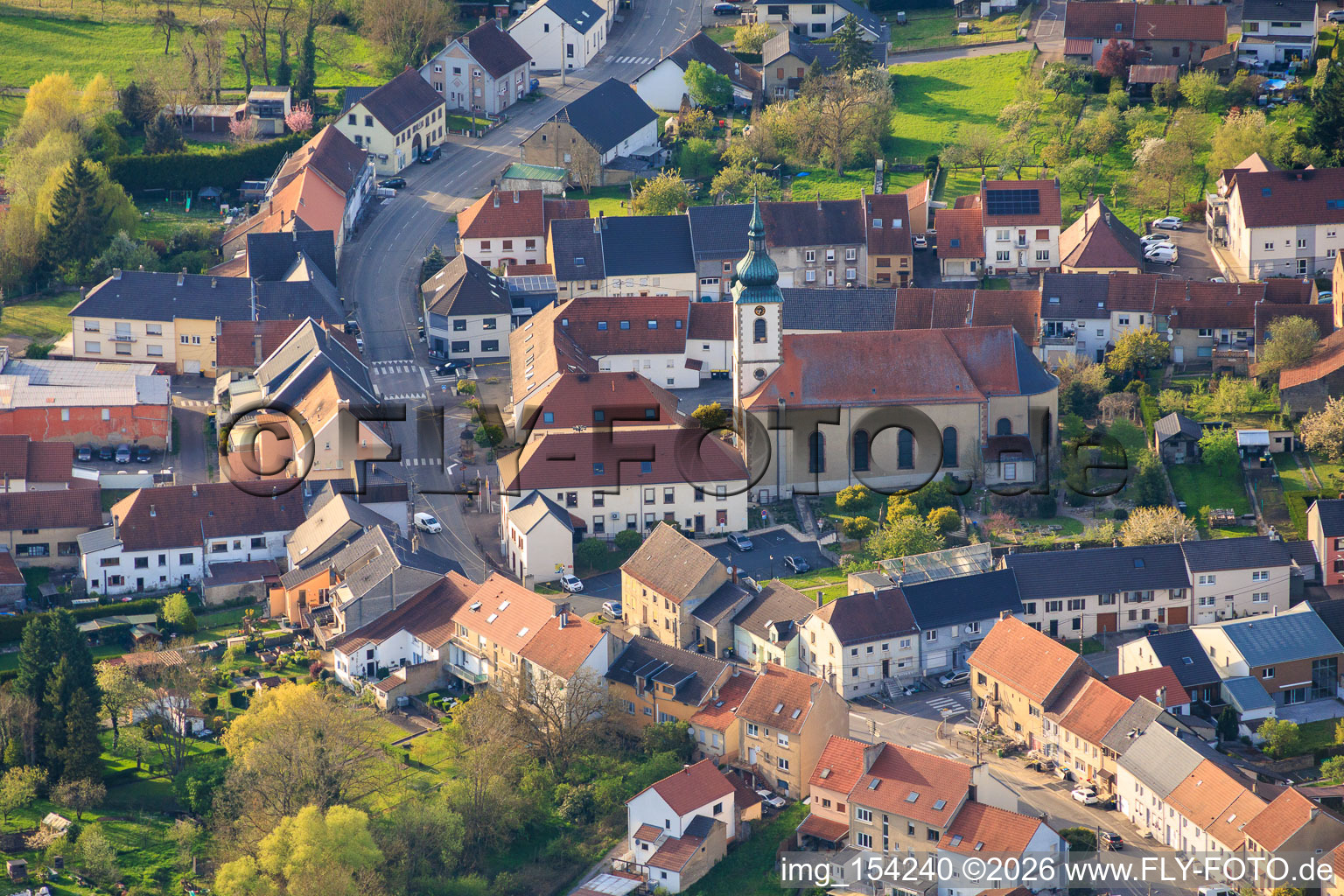 Église Saint Wendelin au Jardin St Wendelin à Diebling dans le département Moselle, France