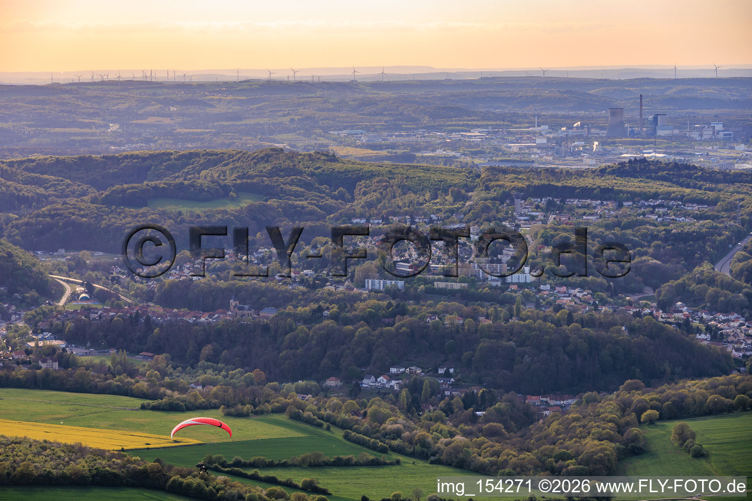 Du sud-est à le quartier Lotissement Langenberg Cité Riviera in Hombourg-Haut dans le département Moselle, France
