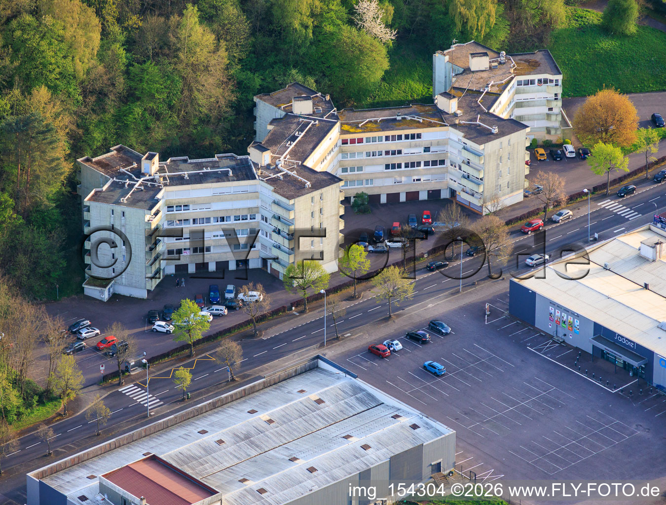 Quartier Centre Ville Felsberg in Saint-Avold dans le département Moselle, France