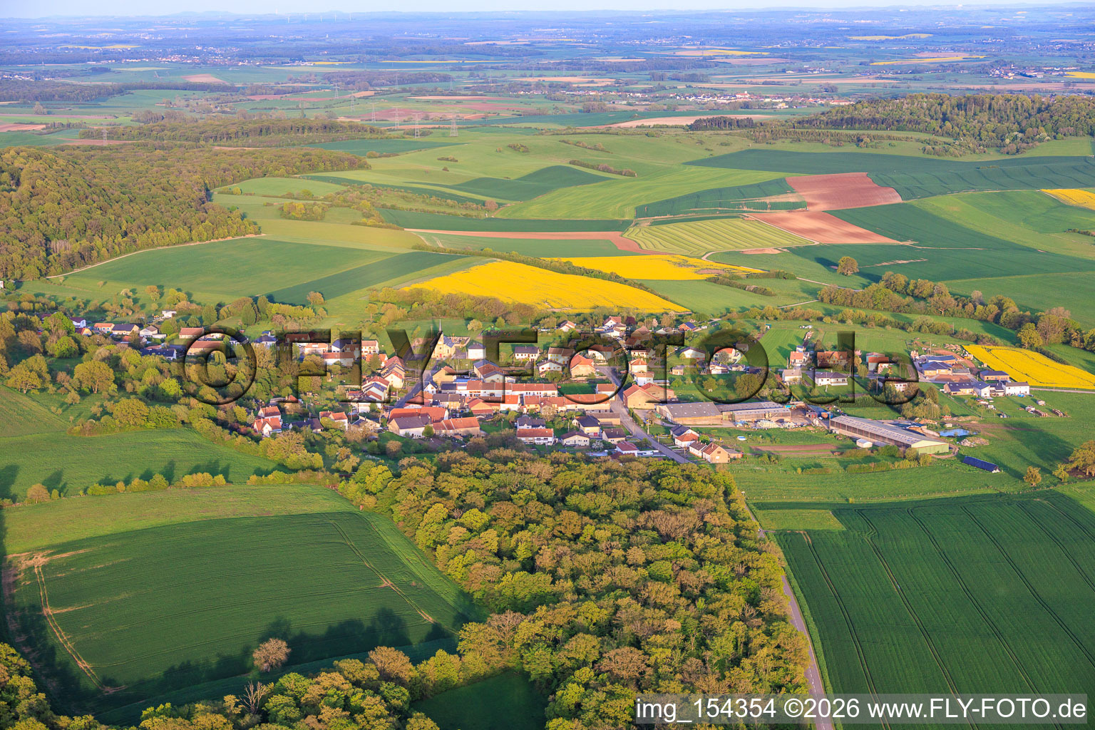 De l'ouest à Frémestroff dans le département Moselle, France