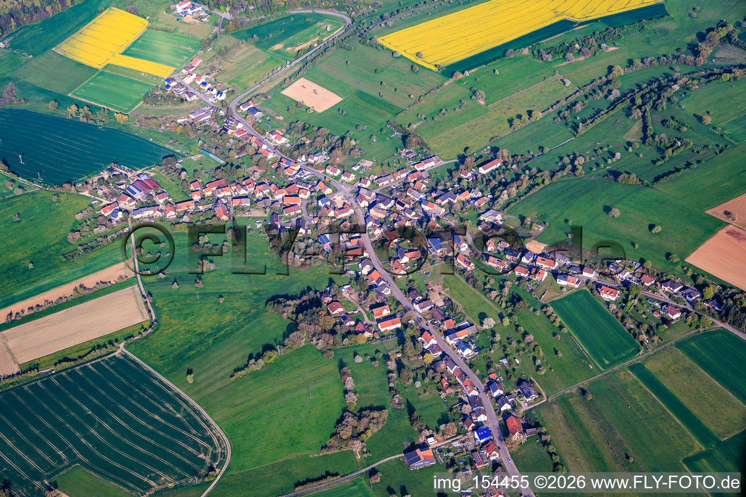 De l'est à le quartier Brenschelbach in Blieskastel dans le département Sarre, Allemagne