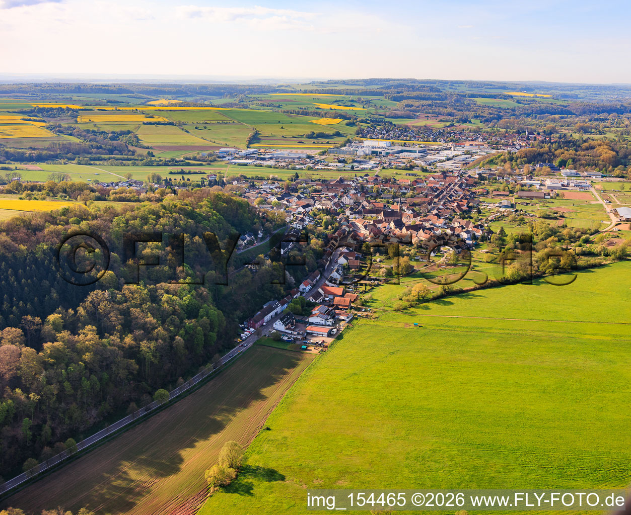 Du nord à le quartier Webenheim in Blieskastel dans le département Sarre, Allemagne