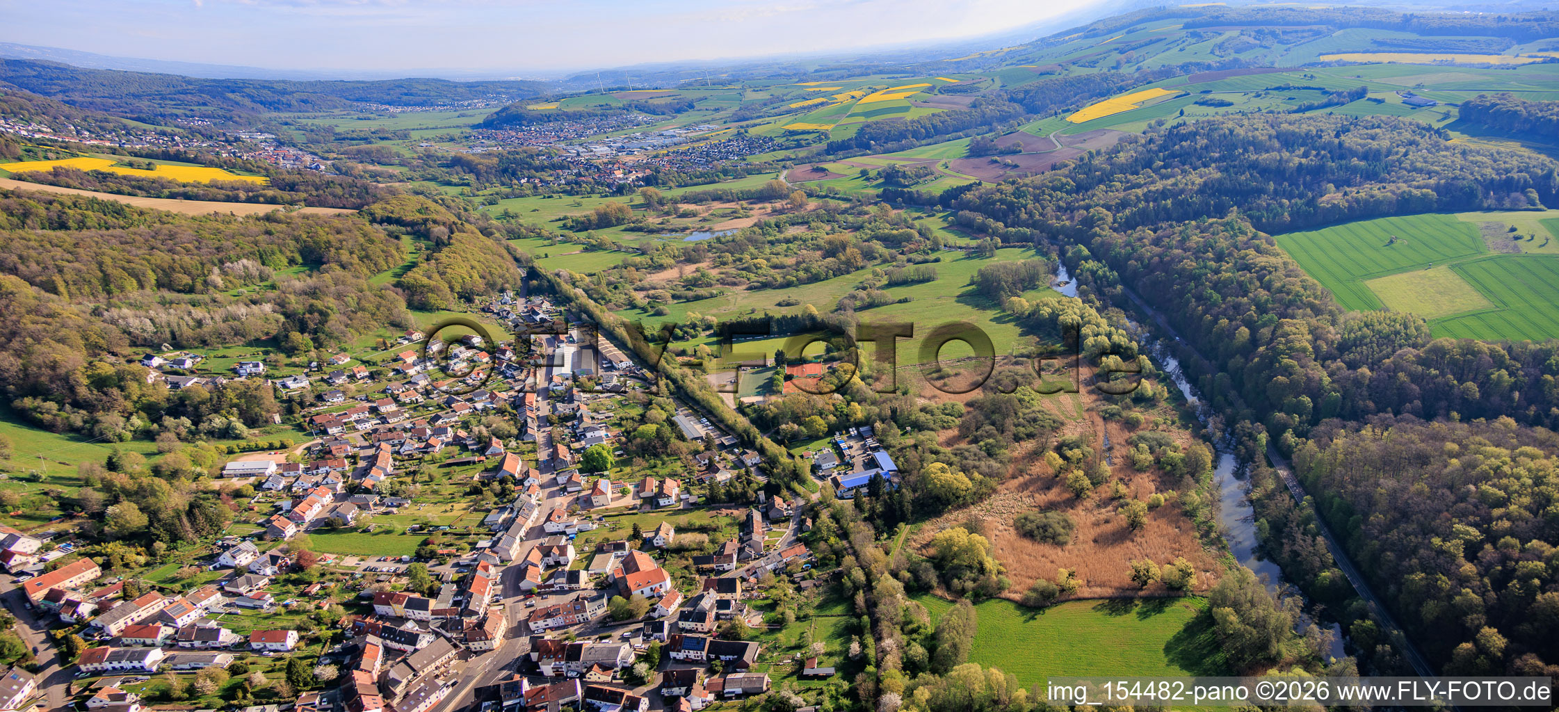 Réserve naturelle de Bliesaue entre Blieskastel et Bliesdalheim à le quartier Blickweiler in Blieskastel dans le département Sarre, Allemagne
