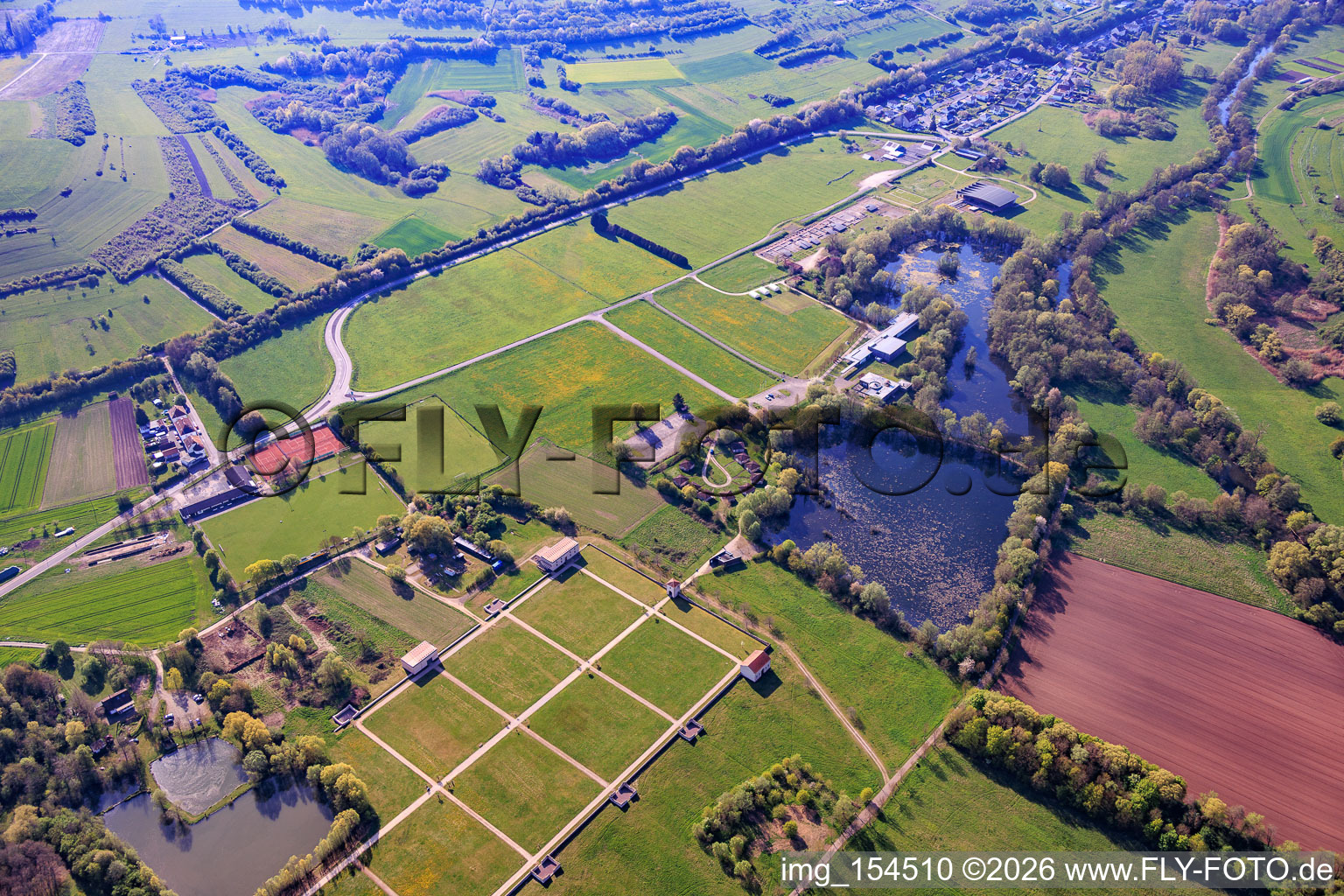 Parc culturel européen de Bliesbruck-Reinheim avec villa gallo-romaine de Reinheim à le quartier Reinheim in Gersheim dans le département Sarre, Allemagne