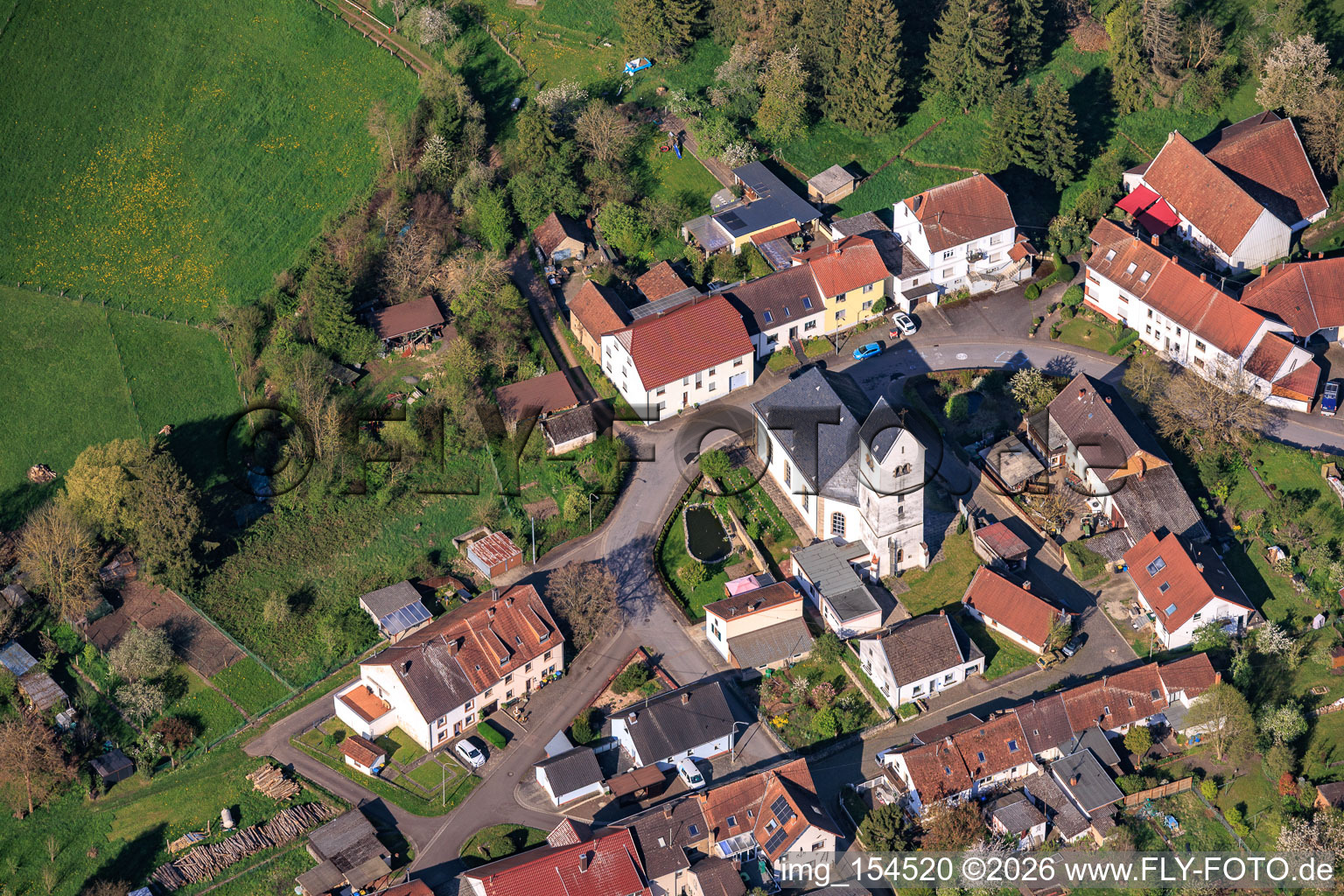 Église Saint-Martin Habkirchen à le quartier Habkirchen in Mandelbachtal dans le département Sarre, Allemagne