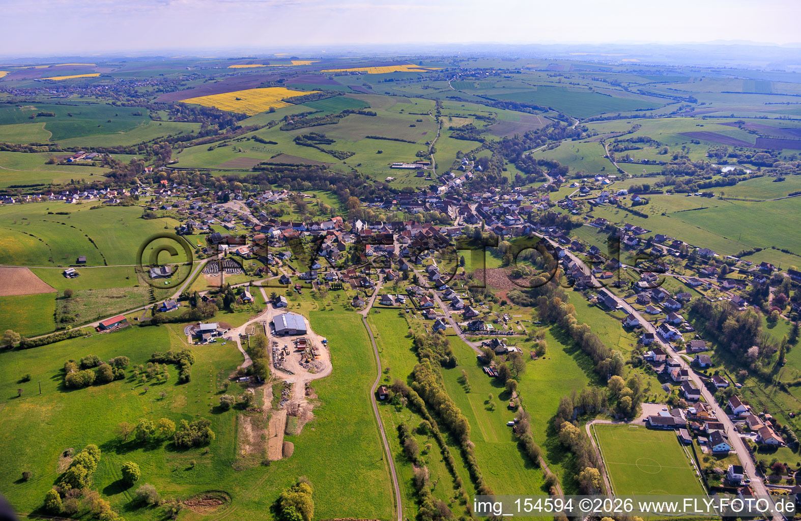 De l'ouest à Achen dans le département Moselle, France