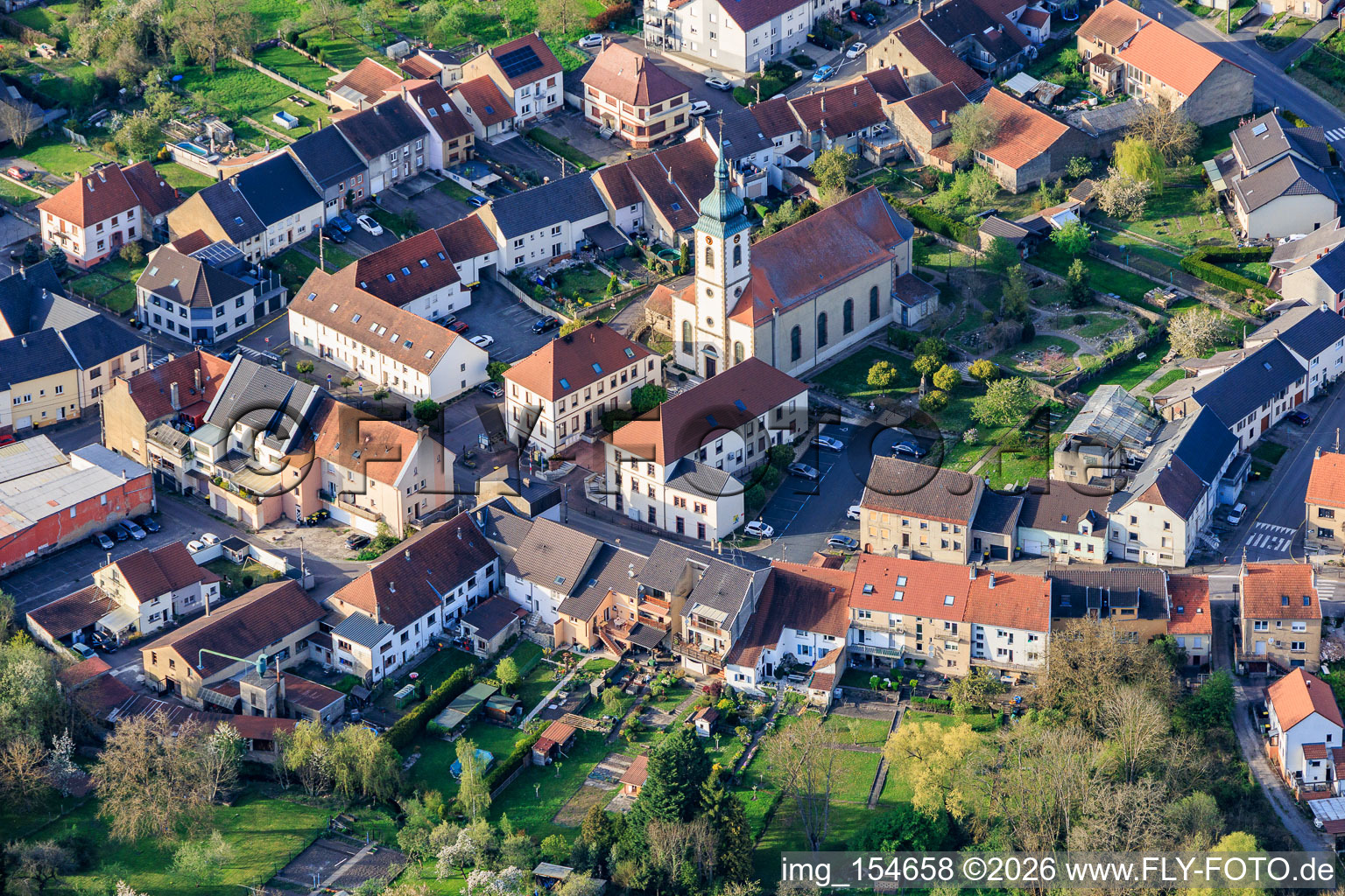 Église Saint Wendelin au Jardin St Wendelin à Diebling dans le département Moselle, France