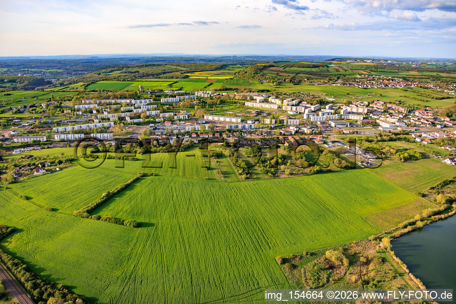 Du sud à Farébersviller dans le département Moselle, France