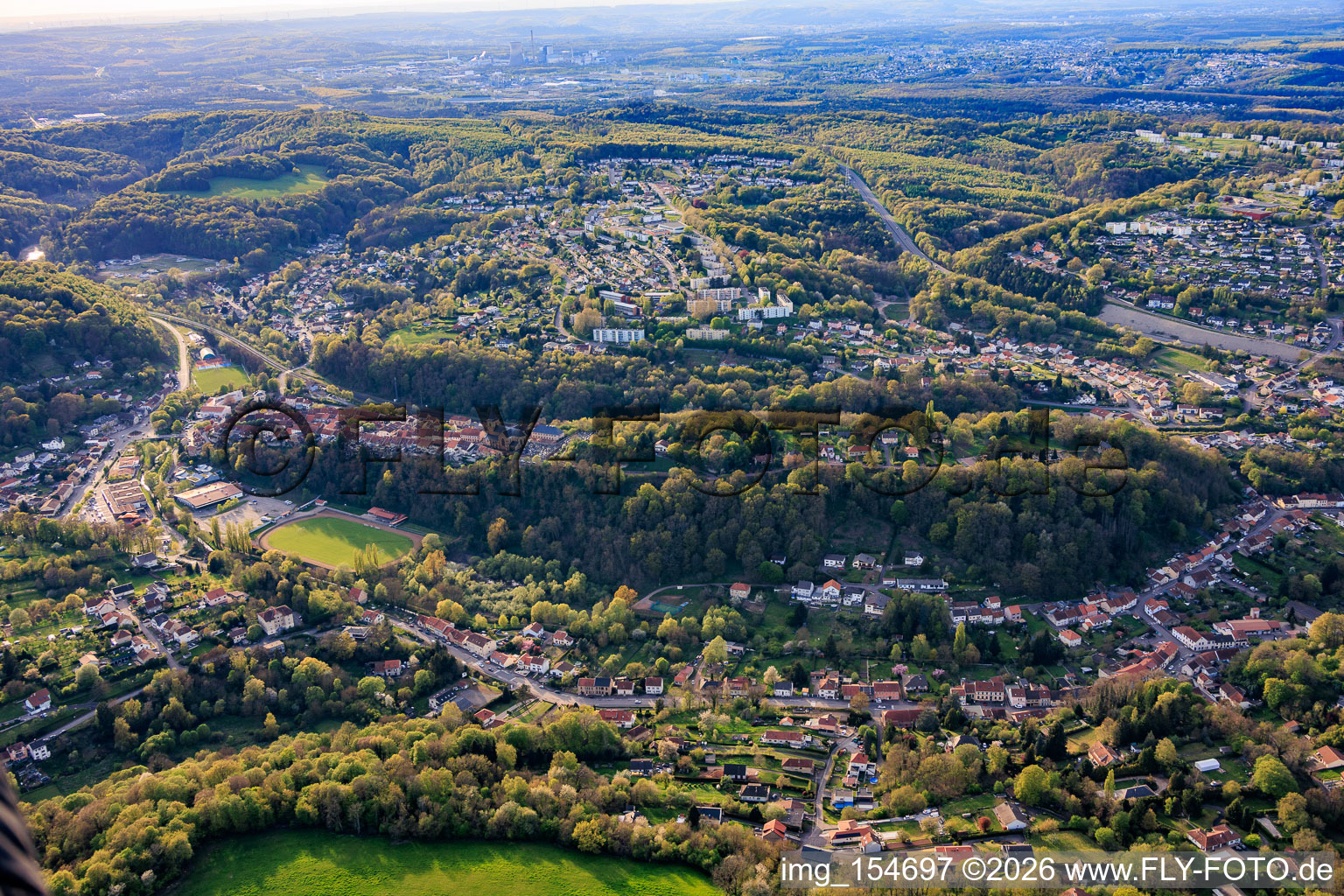 Du sud-est à Hombourg-Haut dans le département Moselle, France