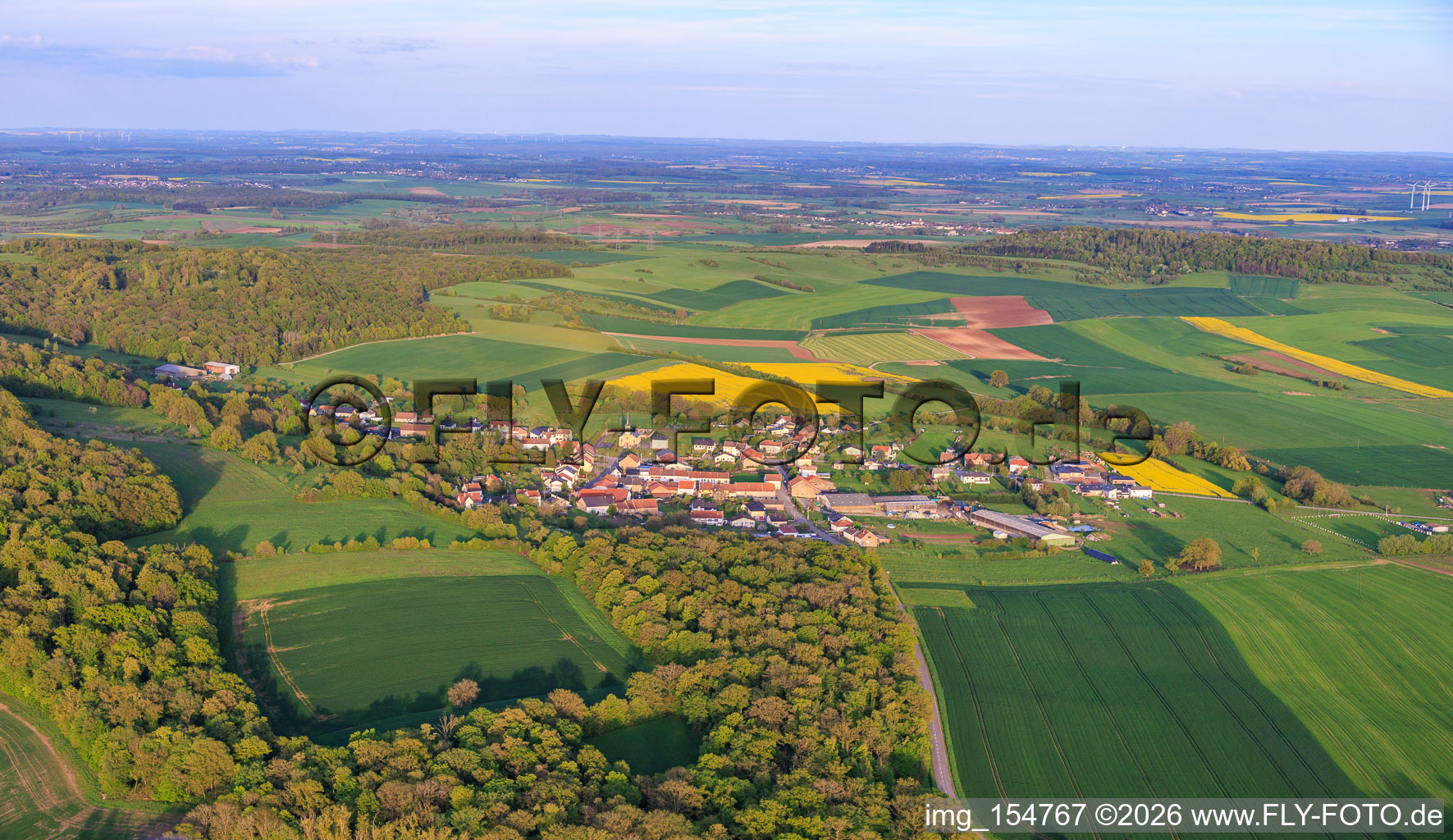 De l'ouest à Frémestroff dans le département Moselle, France