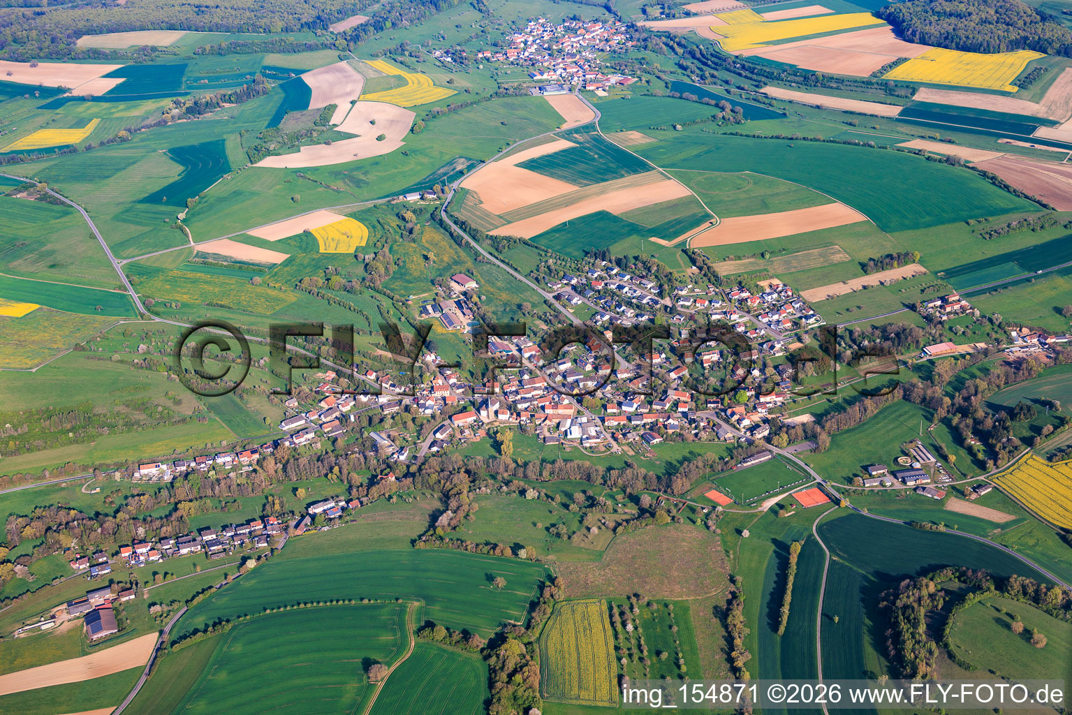Du sud-est à le quartier Altheim in Blieskastel dans le département Sarre, Allemagne