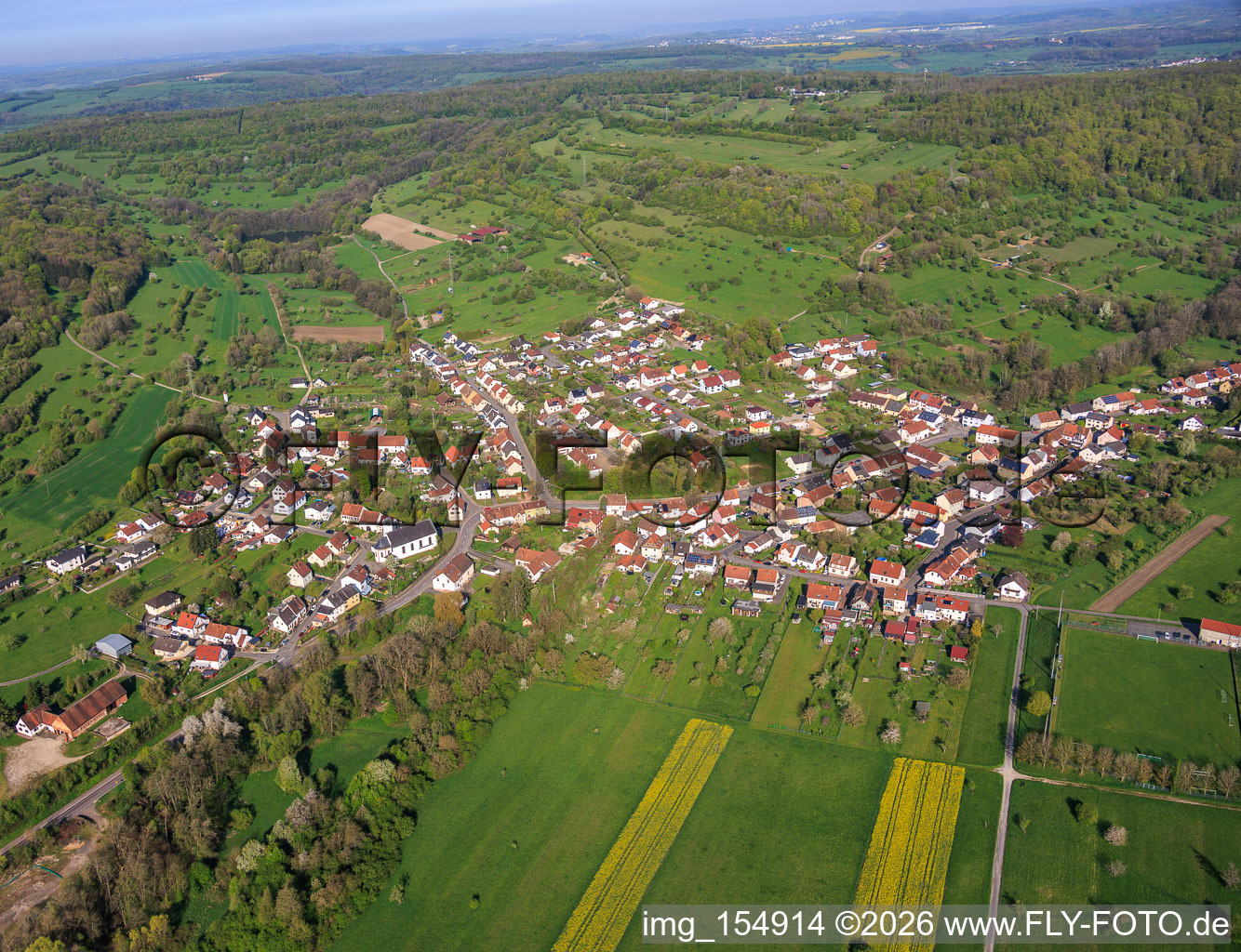 De l'est à le quartier Rubenheim in Gersheim dans le département Sarre, Allemagne