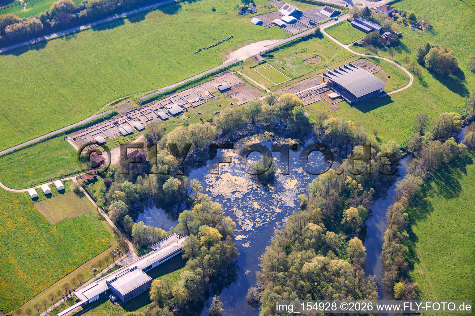 Réserve naturelle du musée romain Bliesbruck à Bliesbruck dans le département Moselle, France