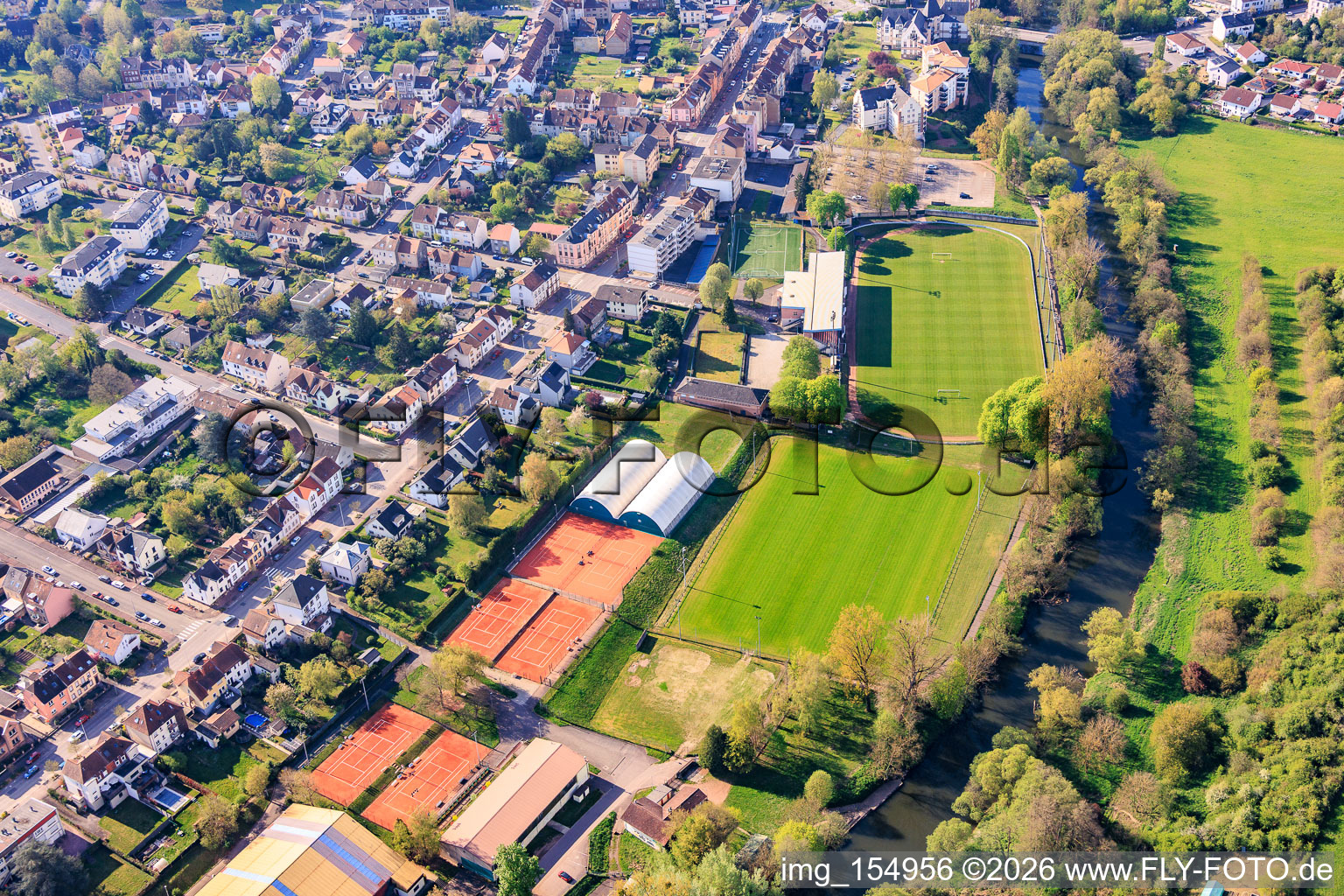 Stade Blies à le quartier Blies Nord in Saargemünd dans le département Moselle, France