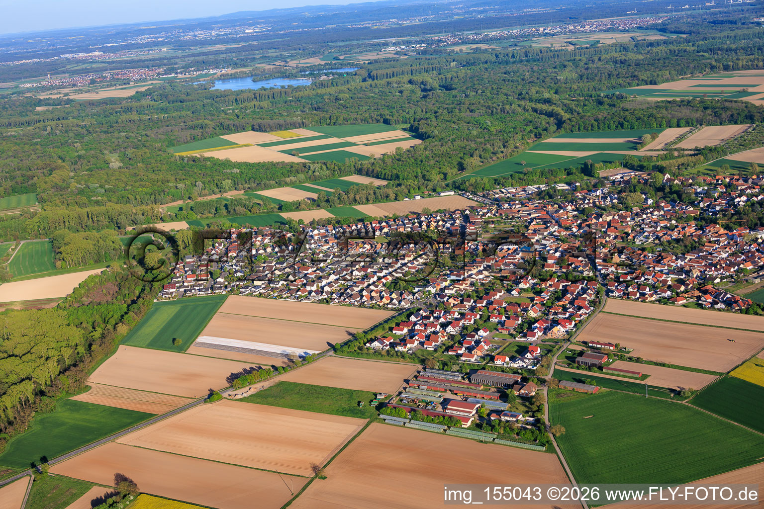 De l'ouest à Hördt dans le département Rhénanie-Palatinat, Allemagne