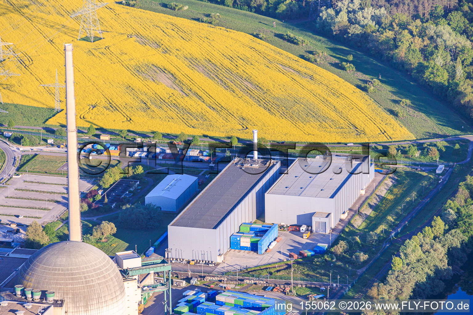 Salle de la Société GNR pour le recyclage des déchets nucléaires à Philippsburg dans le département Bade-Wurtemberg, Allemagne