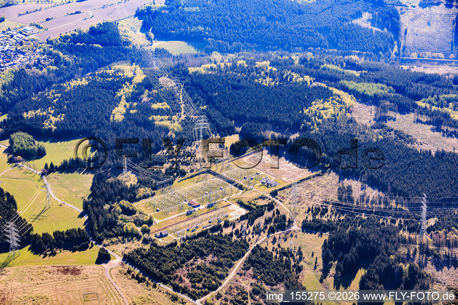 Sous-station de Großbreitenbach à le quartier Wald Oberbreitenbach in Verwaltungsgemeinschaft Großbreitenbach dans le département Thuringe, Allemagne