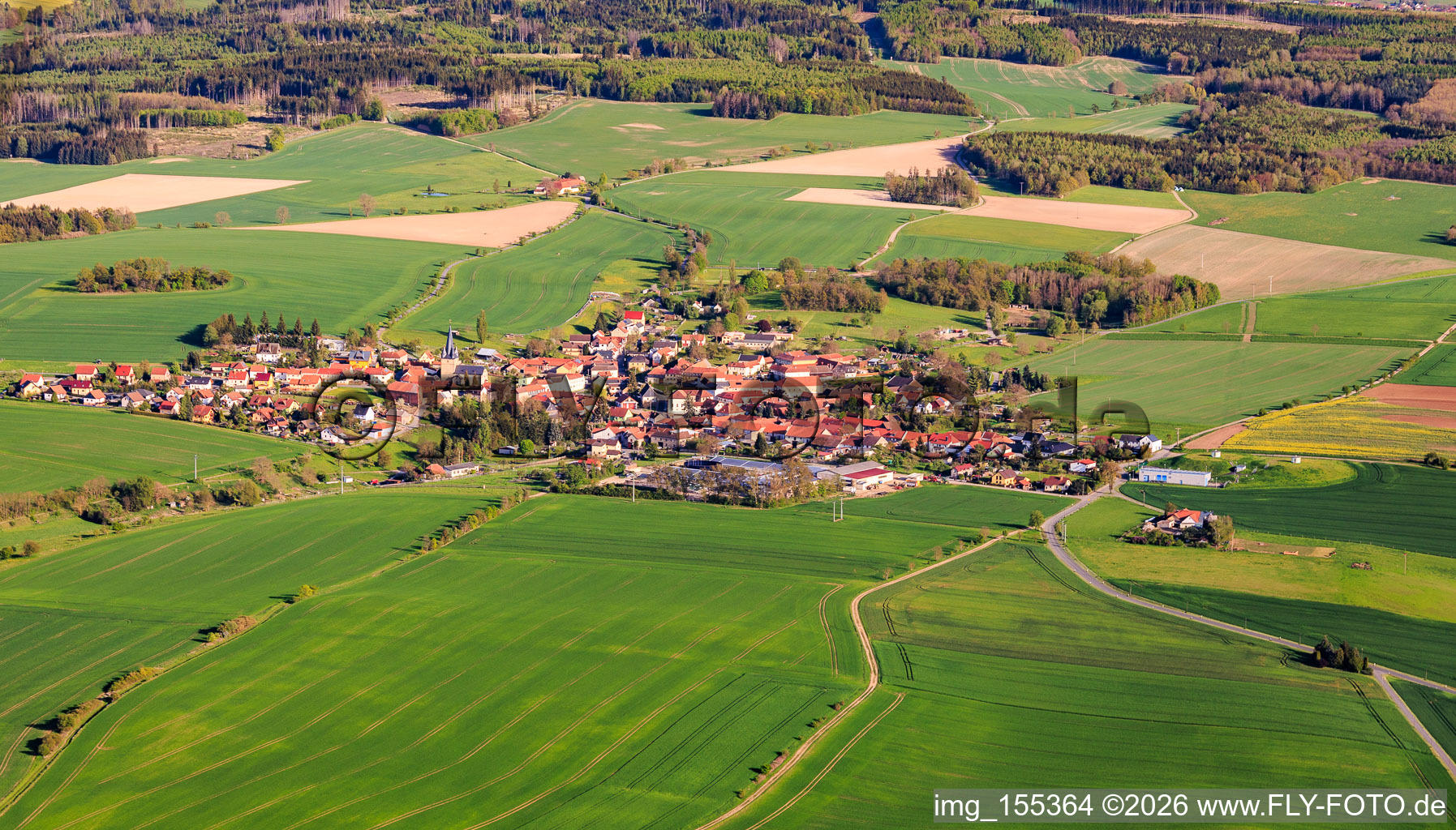 Du nord à Weira dans le département Thuringe, Allemagne