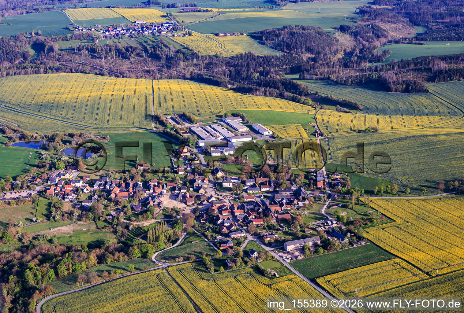 Du nord-ouest à Drognitz dans le département Thuringe, Allemagne