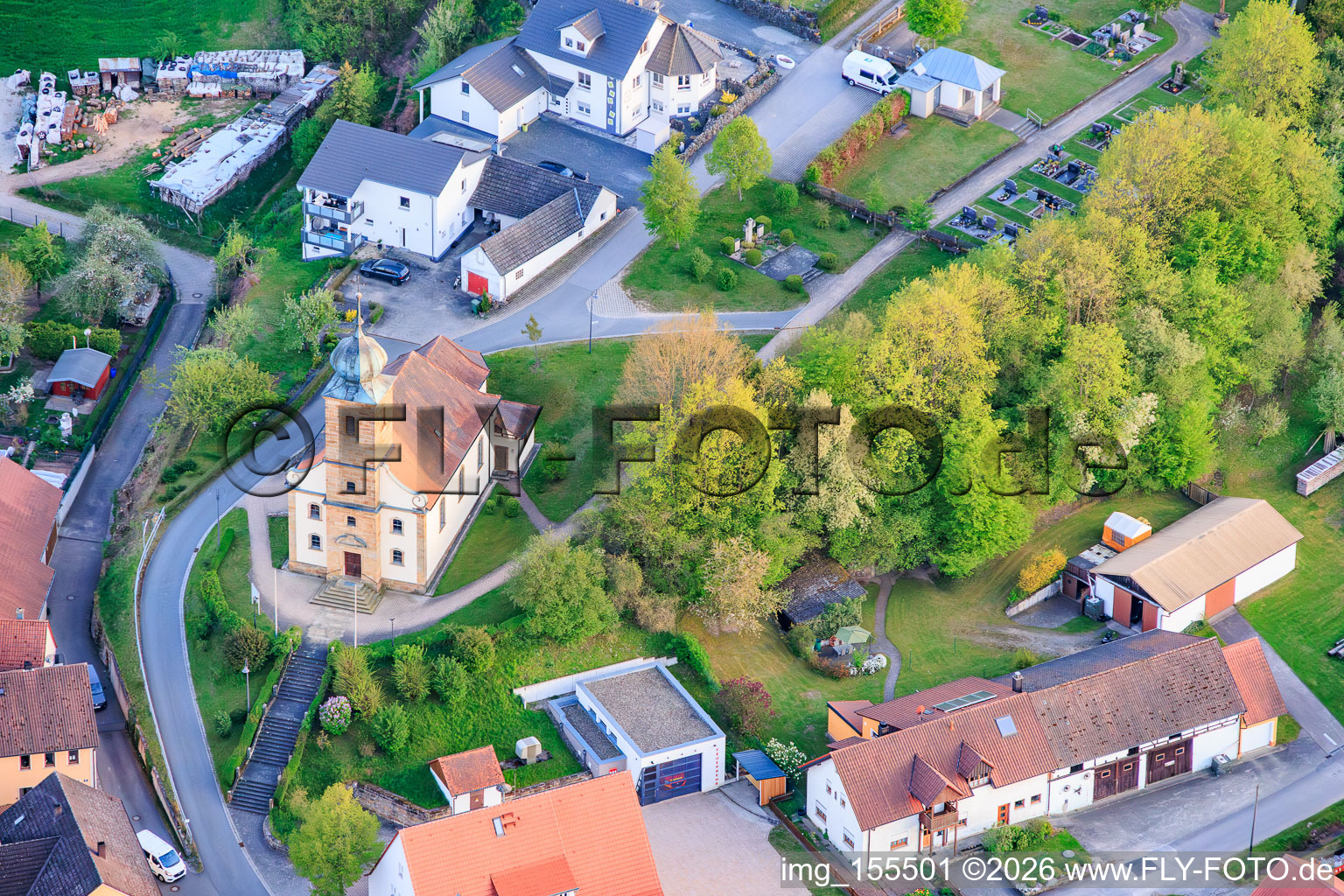 Église du Sacré-Cœur à le quartier Dorgendorf in Baunach dans le département Bavière, Allemagne