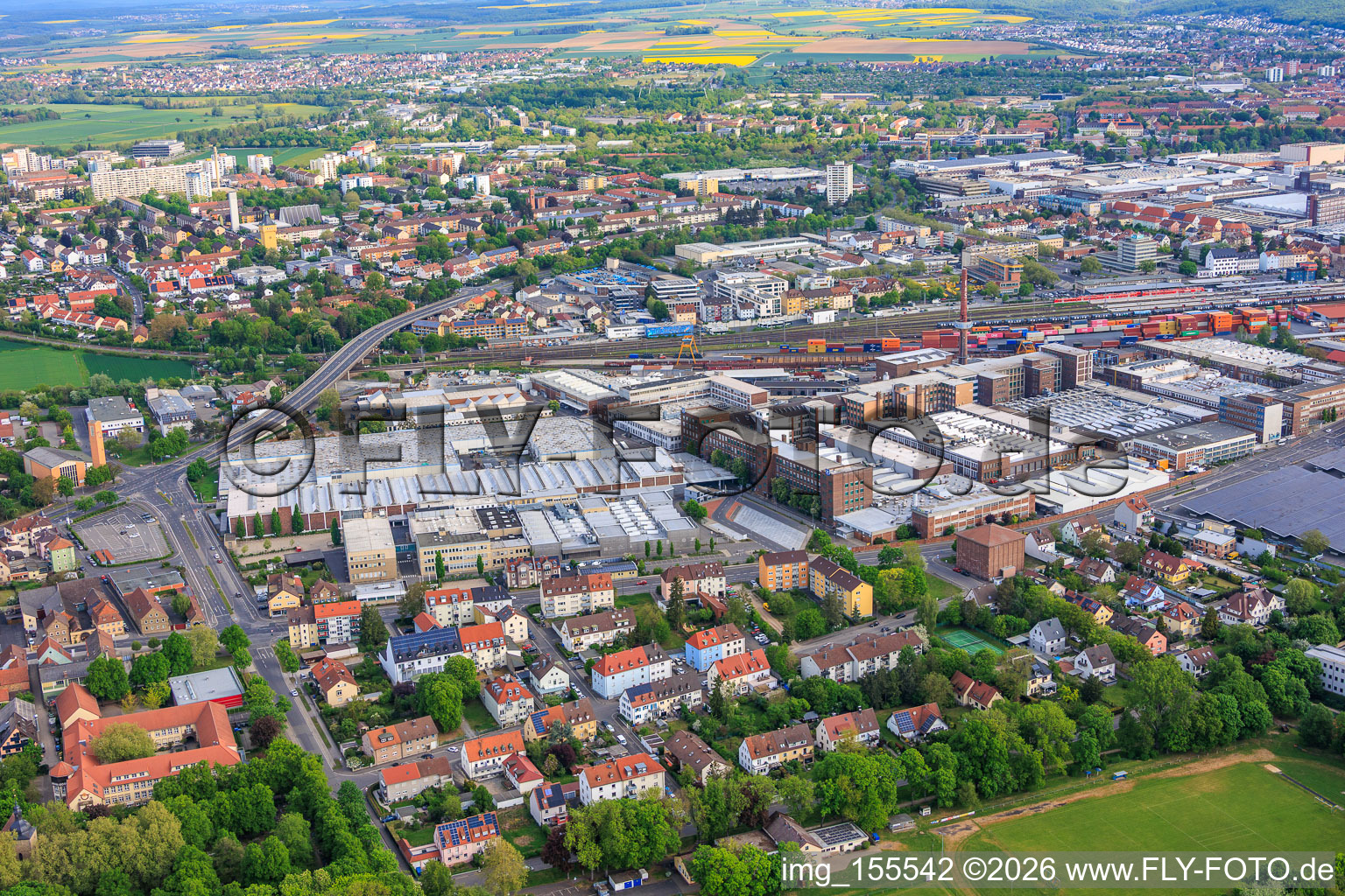 ZF Friedrichshafen AG - Usine Nord à le quartier Oberndorf in Schweinfurt dans le département Bavière, Allemagne