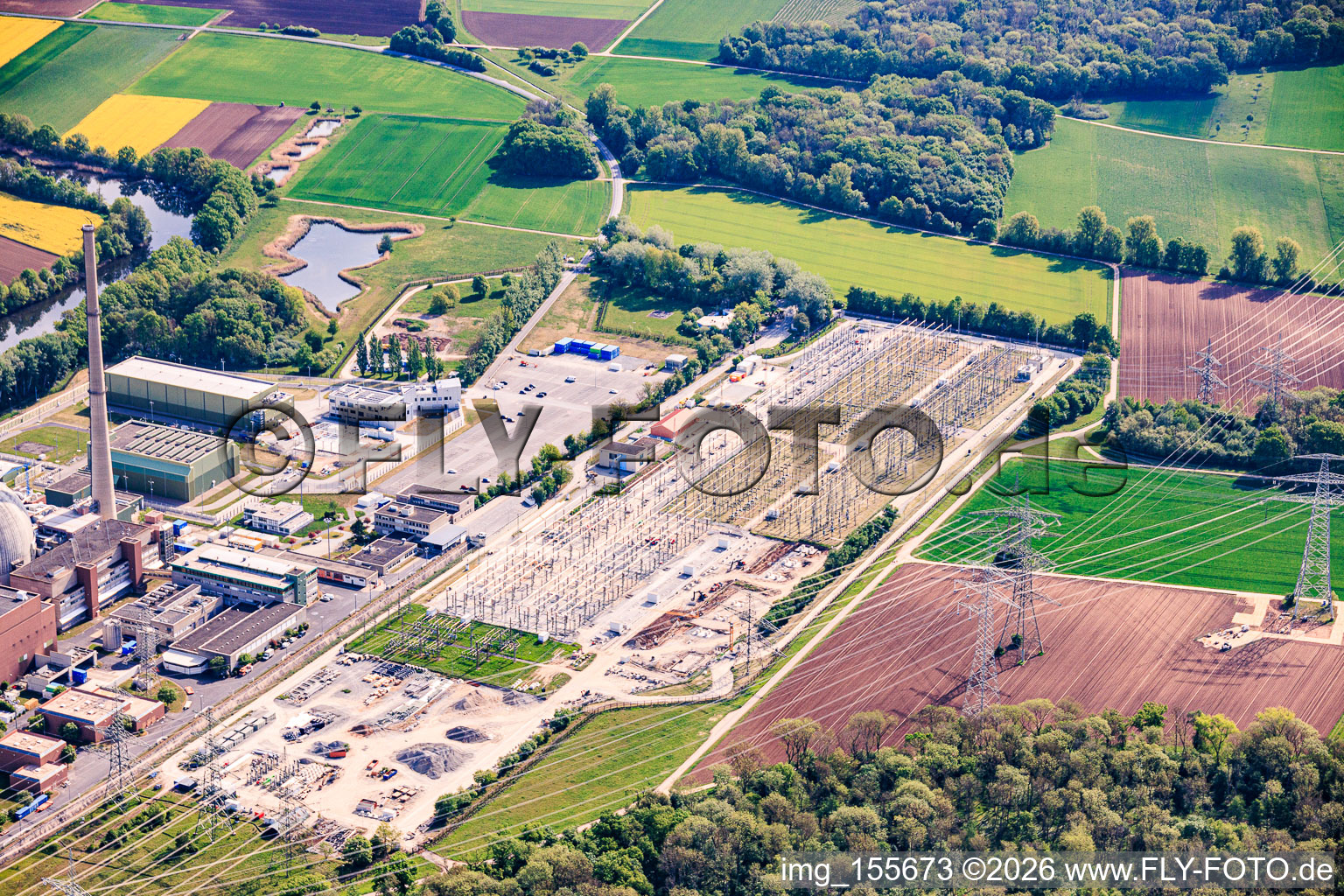 Sous-station Grafenrheinfeld à Grafenrheinfeld dans le département Bavière, Allemagne