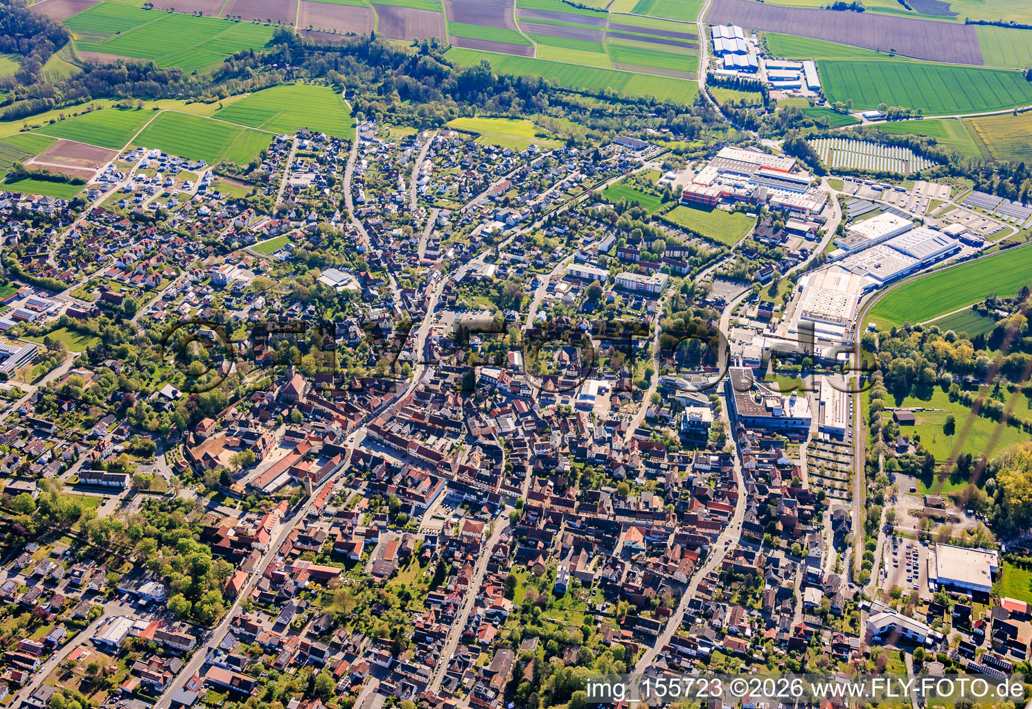 De l'ouest à Bad Rodach dans le département Bavière, Allemagne