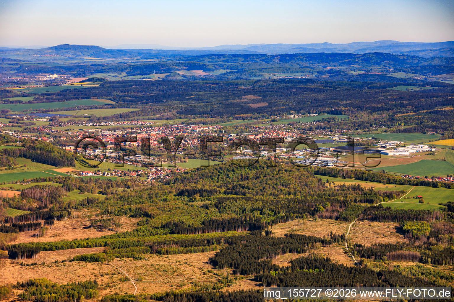 Du sud-est à Hildburghausen dans le département Thuringe, Allemagne