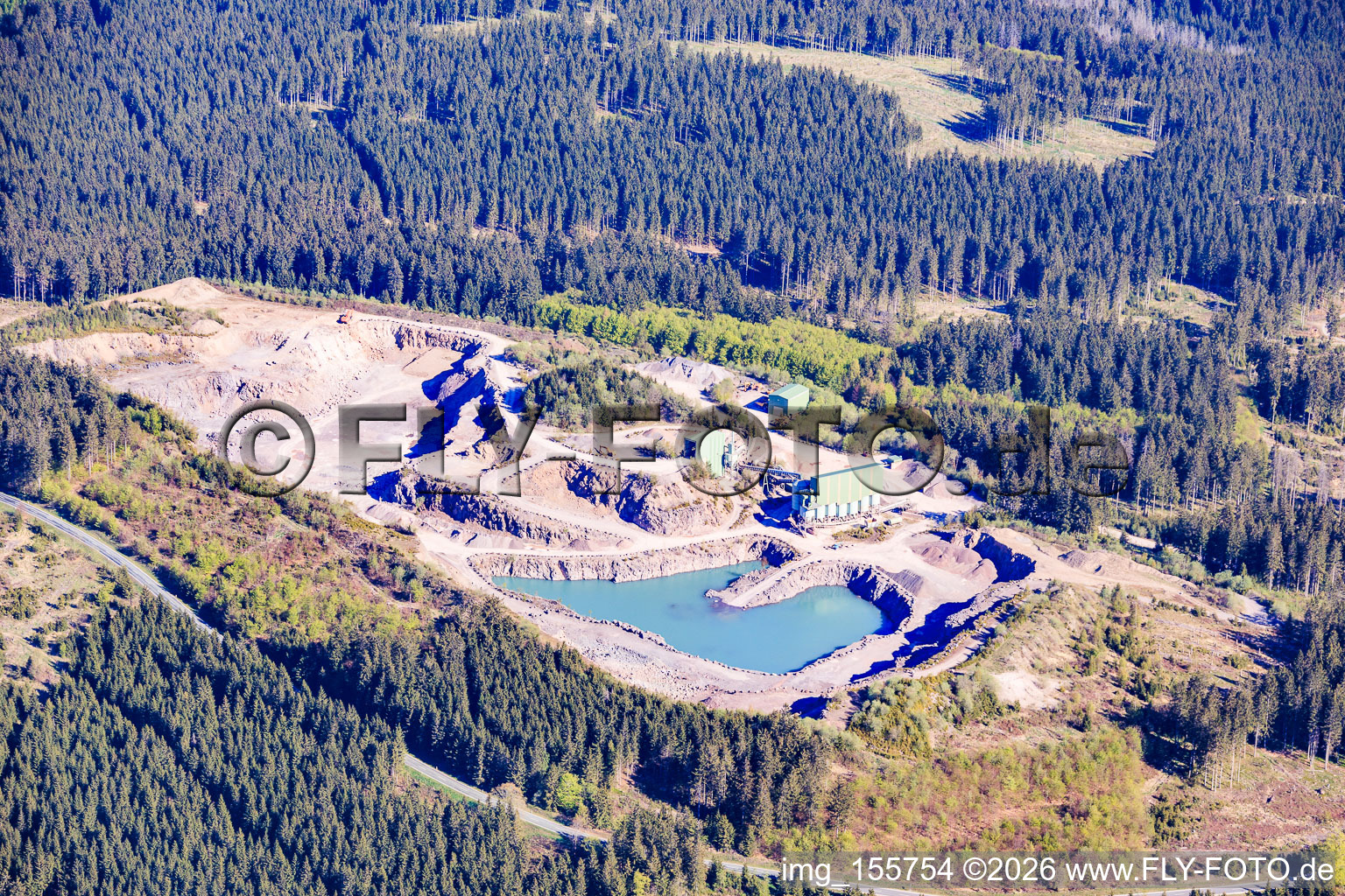 SST Steinindustrie, Straßen- und Tiefbau GmbH & Co. KG | Usine Rotkopf à le quartier Wald Neustadt in Verwaltungsgemeinschaft Großbreitenbach dans le département Thuringe, Allemagne