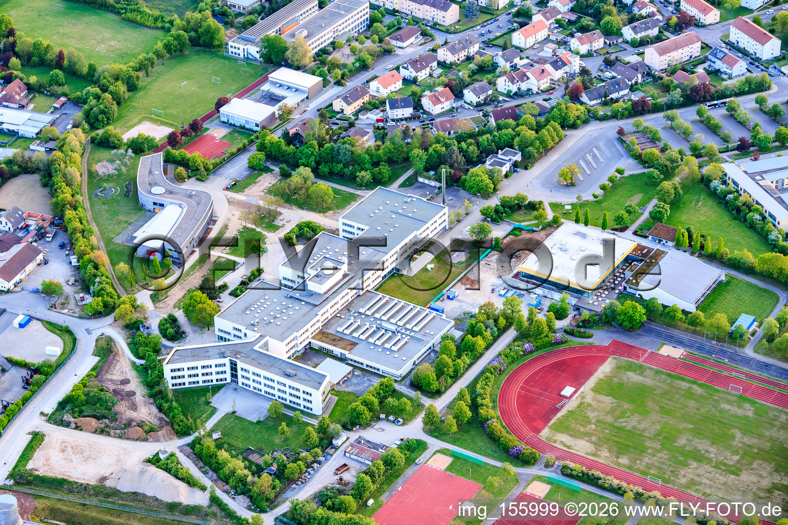 Centre scolaire Haßfurt avec Regiomontanus Gymnasium Haßfurt et Dr. Auguste Kirchner Realschule Haßfurt à Haßfurt dans le département Bavière, Allemagne
