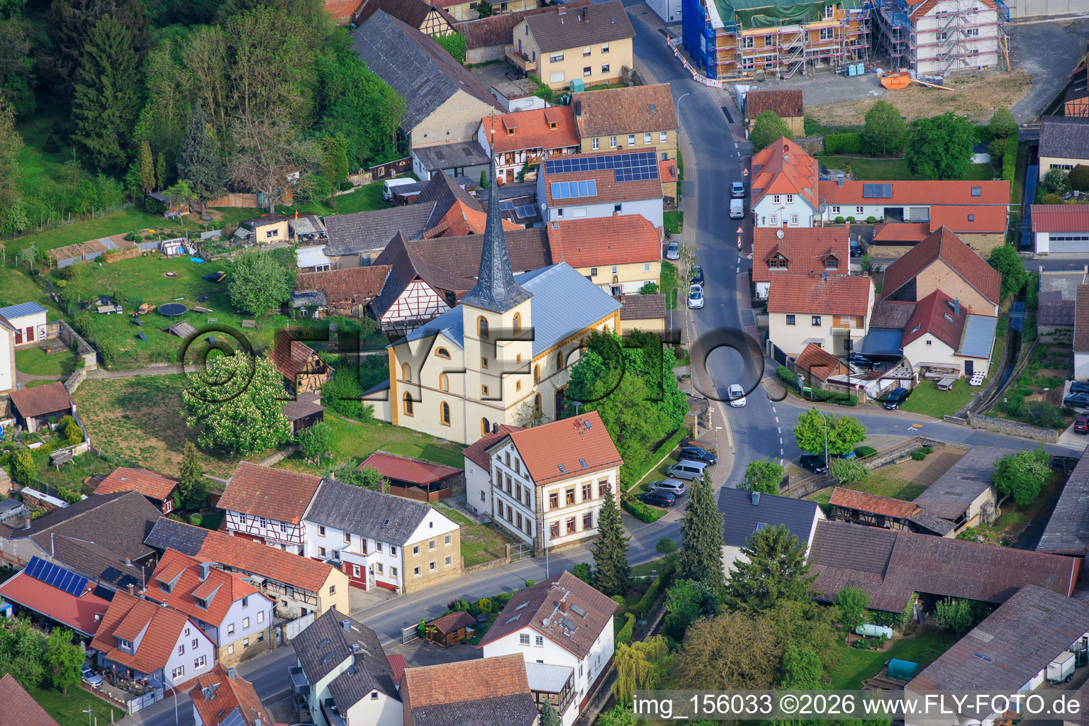 Église Saint-Michel à le quartier Kützberg in Poppenhausen dans le département Bavière, Allemagne