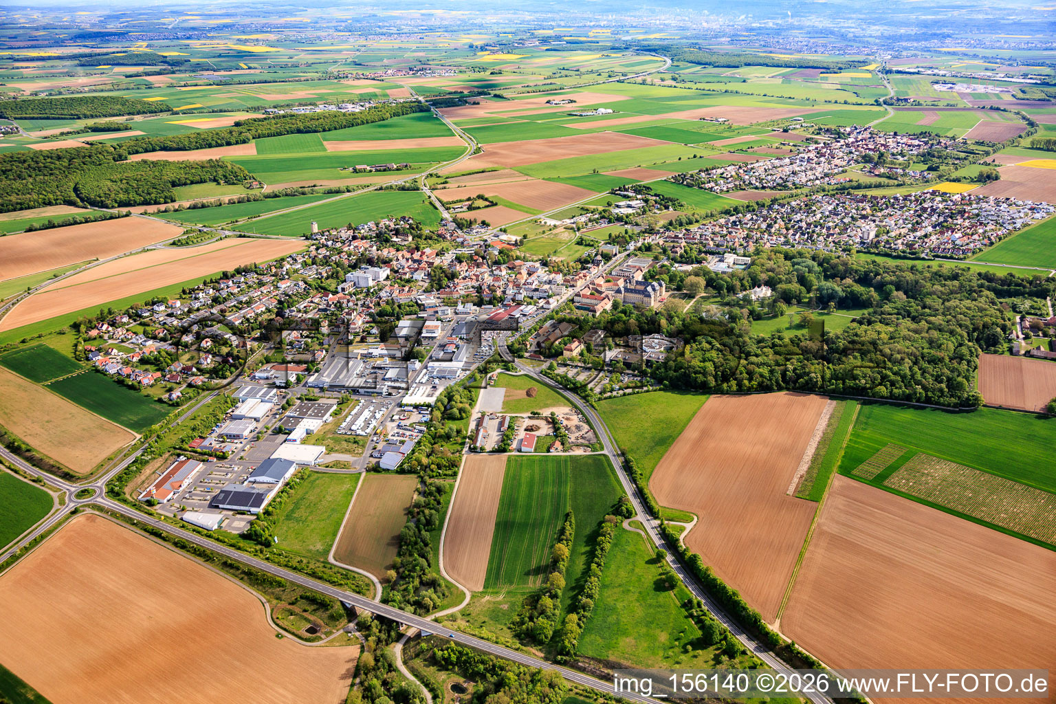 Du sud-ouest à Werneck dans le département Bavière, Allemagne