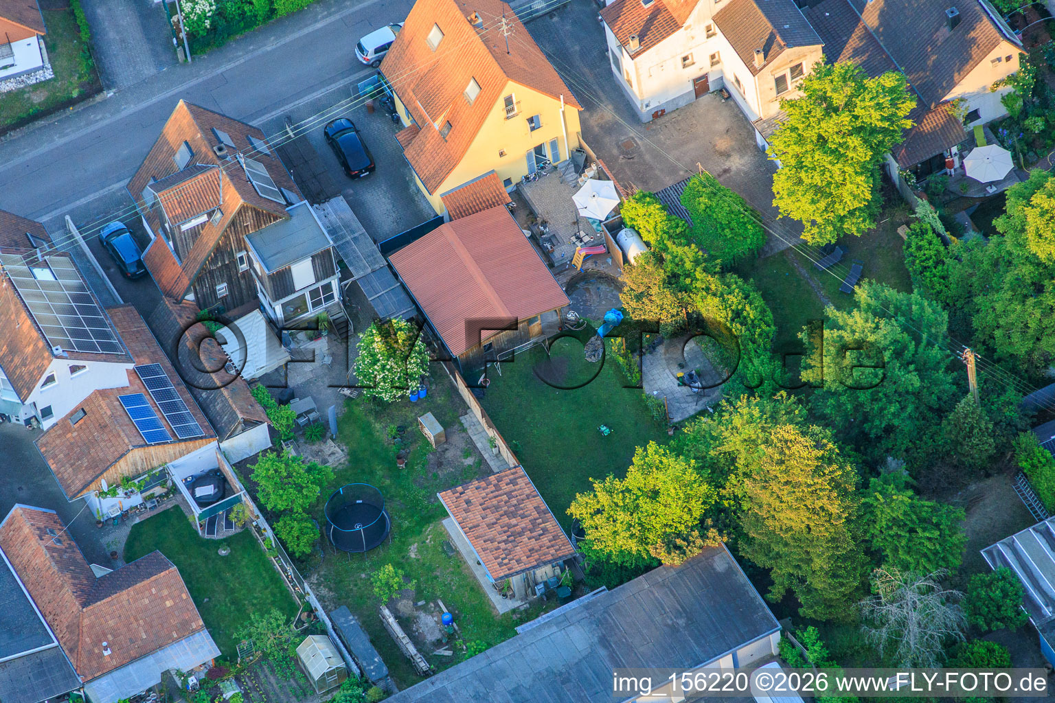 Waldstraße dans la cité-jardin à Kandel dans le département Rhénanie-Palatinat, Allemagne