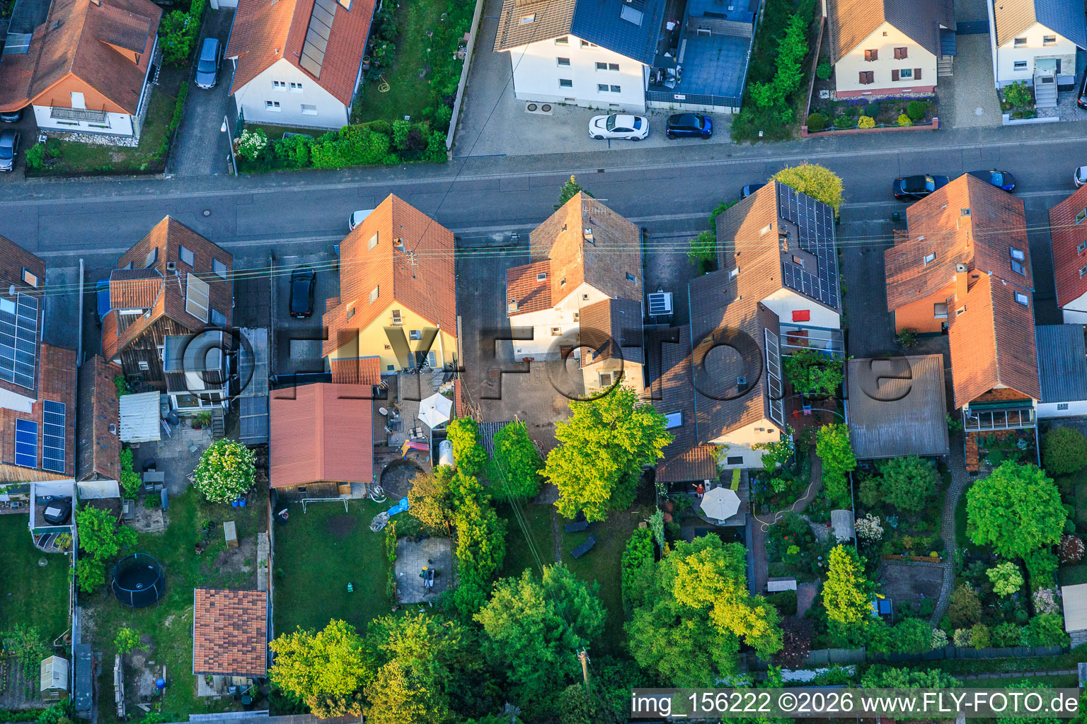 Waldstraße dans la cité-jardin à Kandel dans le département Rhénanie-Palatinat, Allemagne