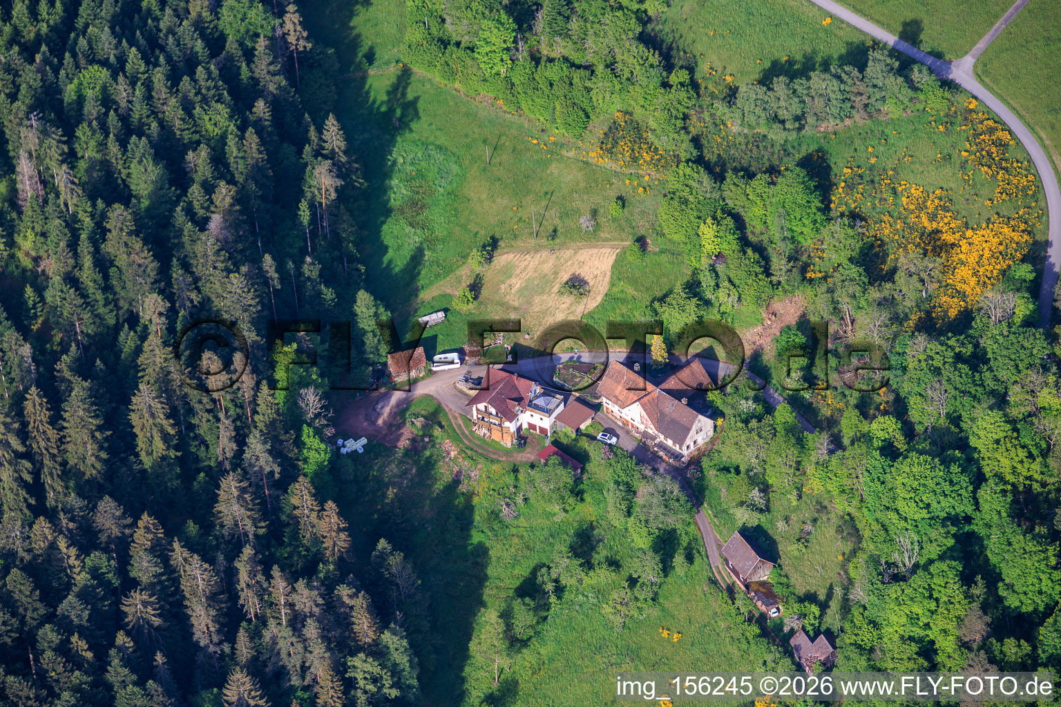 Cour de la Forêt-Noire à le quartier Kienbächle in Schiltach dans le département Bade-Wurtemberg, Allemagne